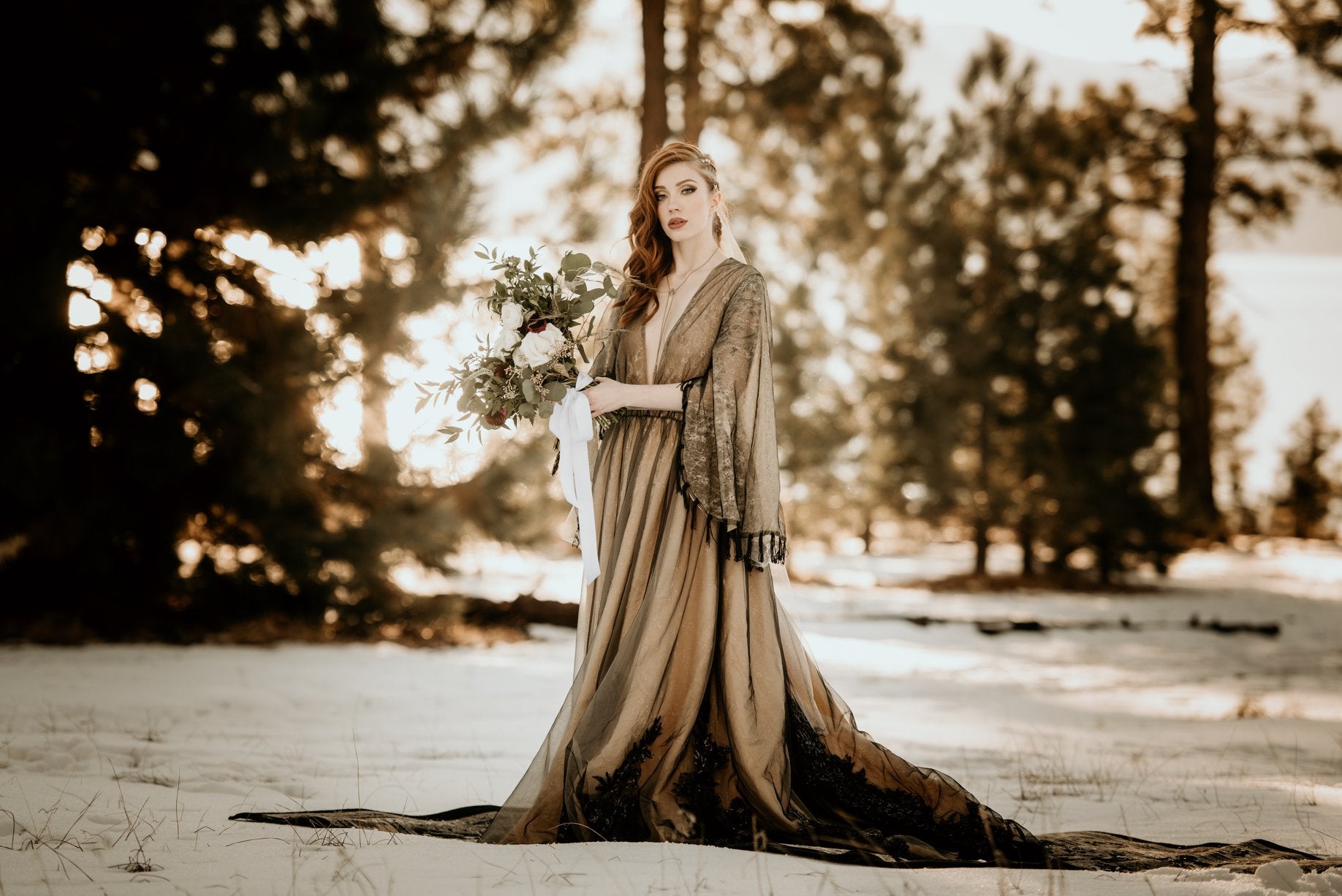 retired rental EUC Missouri Bohemian Inspired gown (Teen/Adult) Maternity/ Non Maternity.