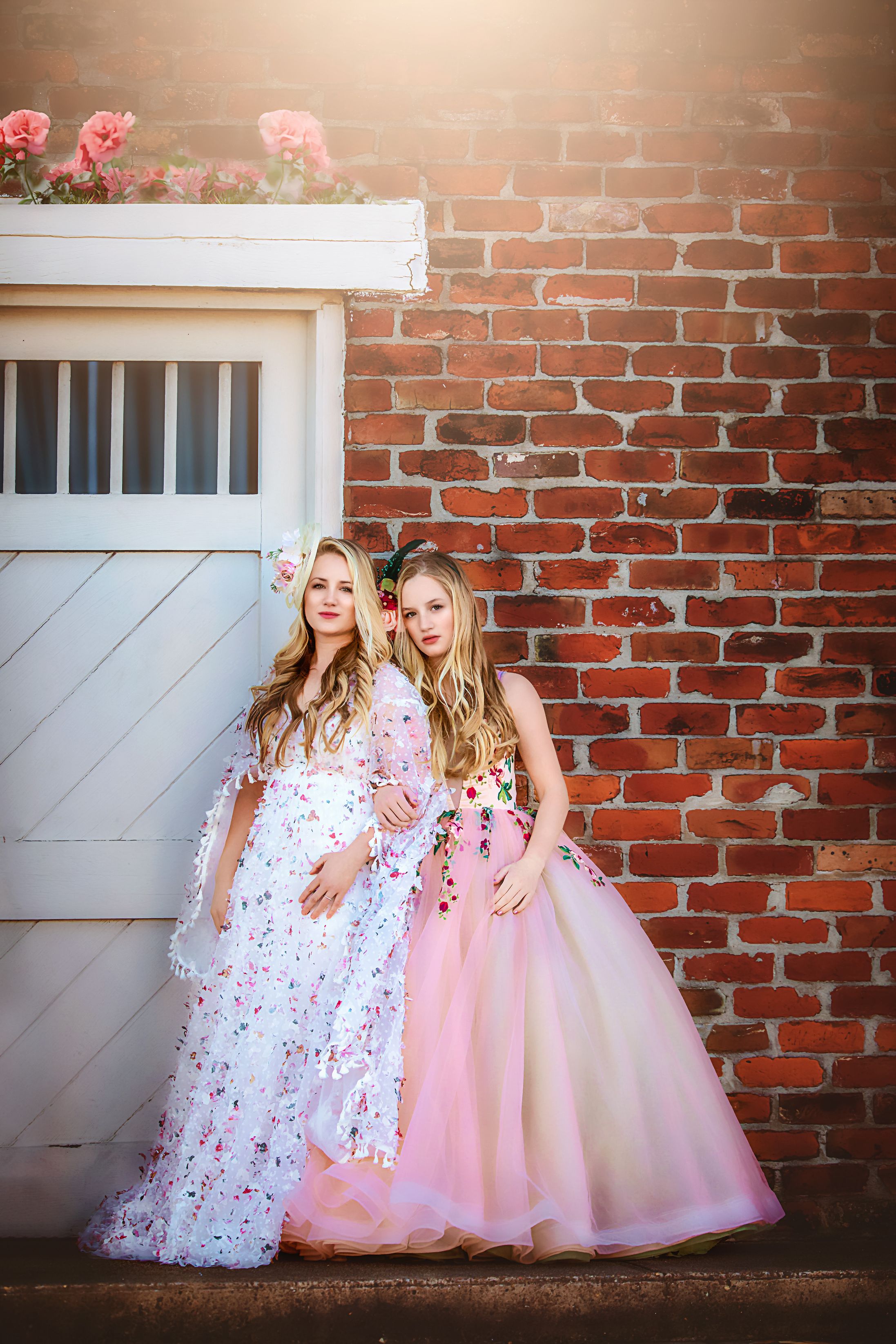 "Floral Sorbet" Floor long gown (Teen-Adult)