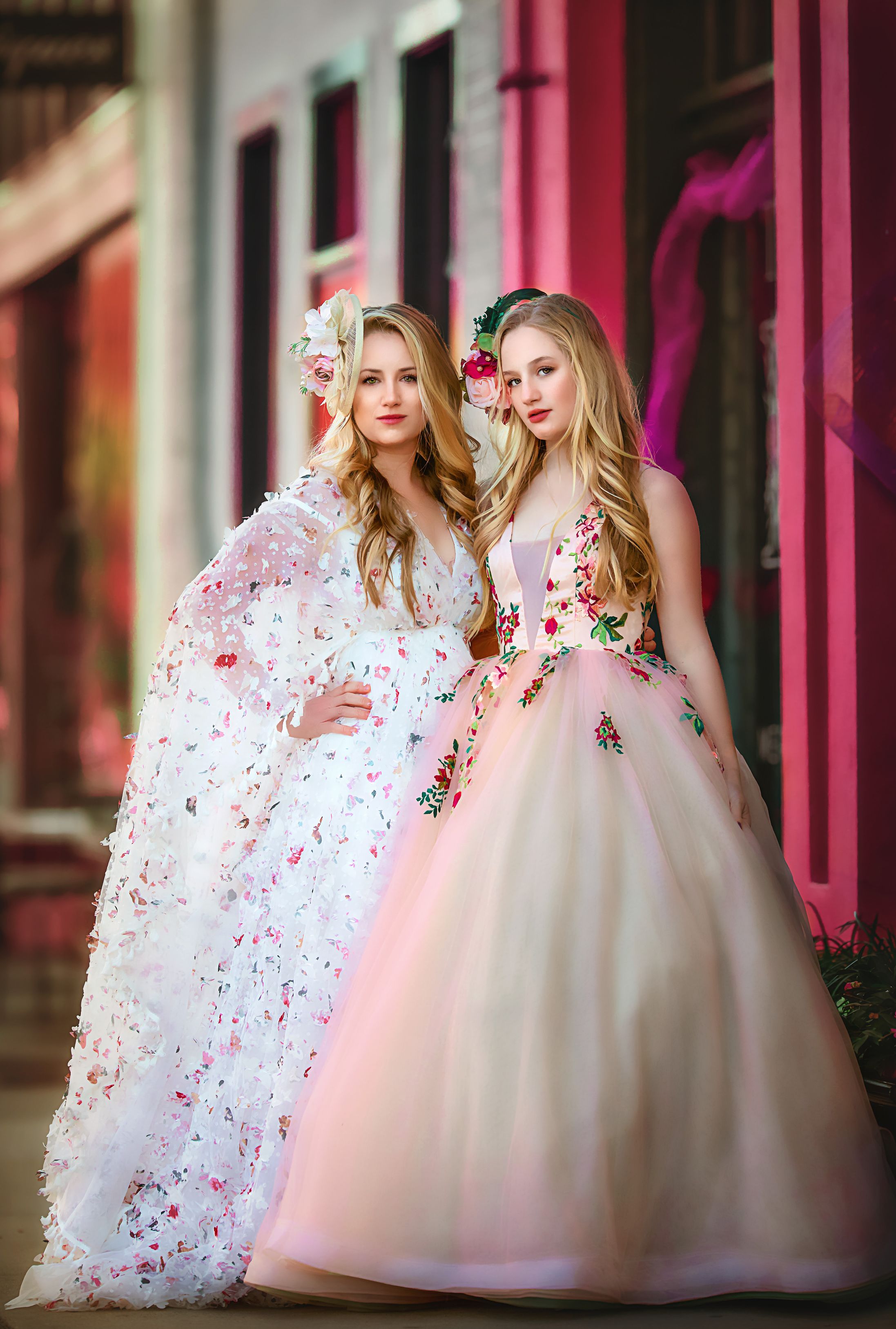 "Floral Sorbet" Floor long gown (Teen-Adult)