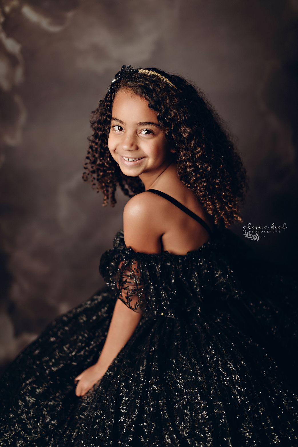 "Midnight Asher" - Floor Length Dress - Editorial Dress, Couture Gown, Special Occasio-n Dress