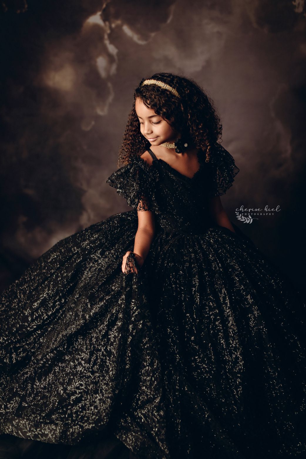 Retired euc "Midnight Asher" - Floor Length Dress ( 6 Year - Petite 10 Year)