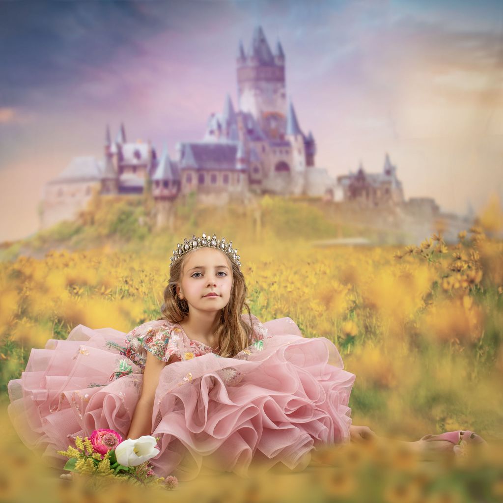 "Lola" - Petal Short Length Dress ( 6 Year - Petite 7 Year)