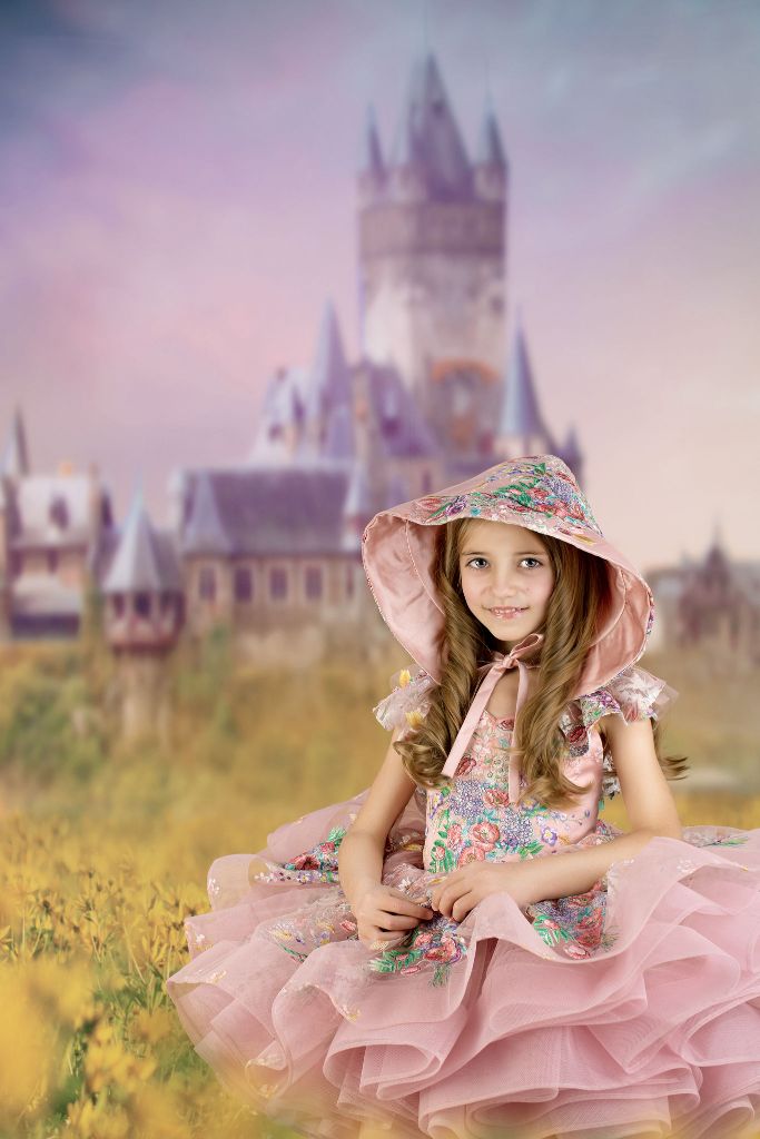 "Lola" - Petal Short Length Dress ( 6 Year - Petite 7 Year)