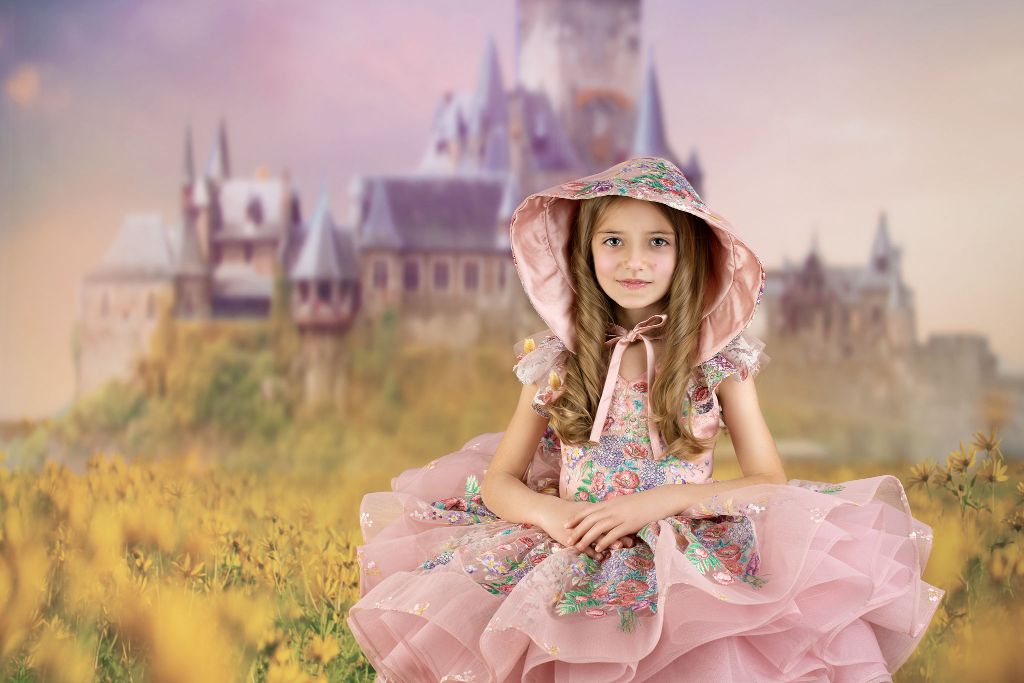 "Lola" - Petal Short Length Dress ( 6 Year - Petite 7 Year)