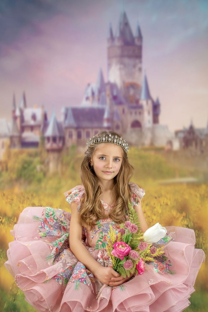 "Lola" - Petal Short Length Dress ( 6 Year - Petite 7 Year)