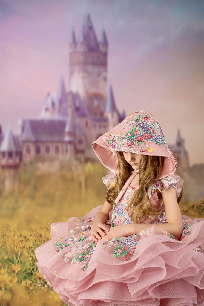 "Lola" - Petal Short Length Dress ( 6 Year - Petite 7 Year)