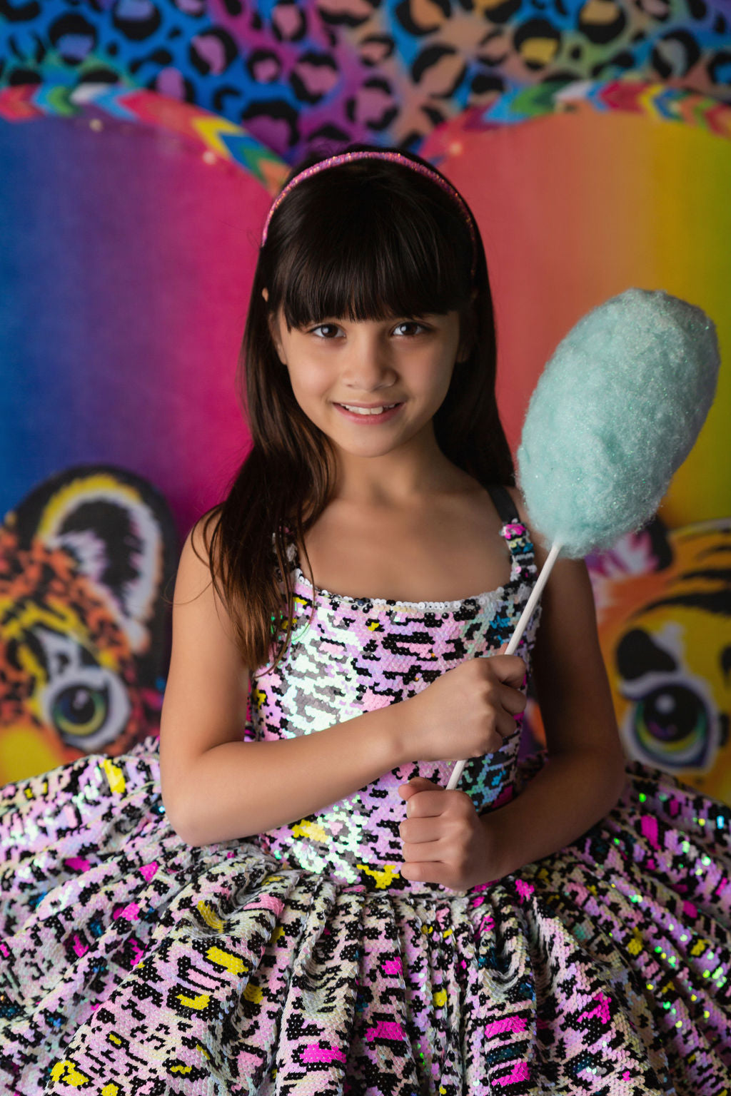 "Leopard Sass" Petal Length Dress ( 4 Year - Petite 5 Year)