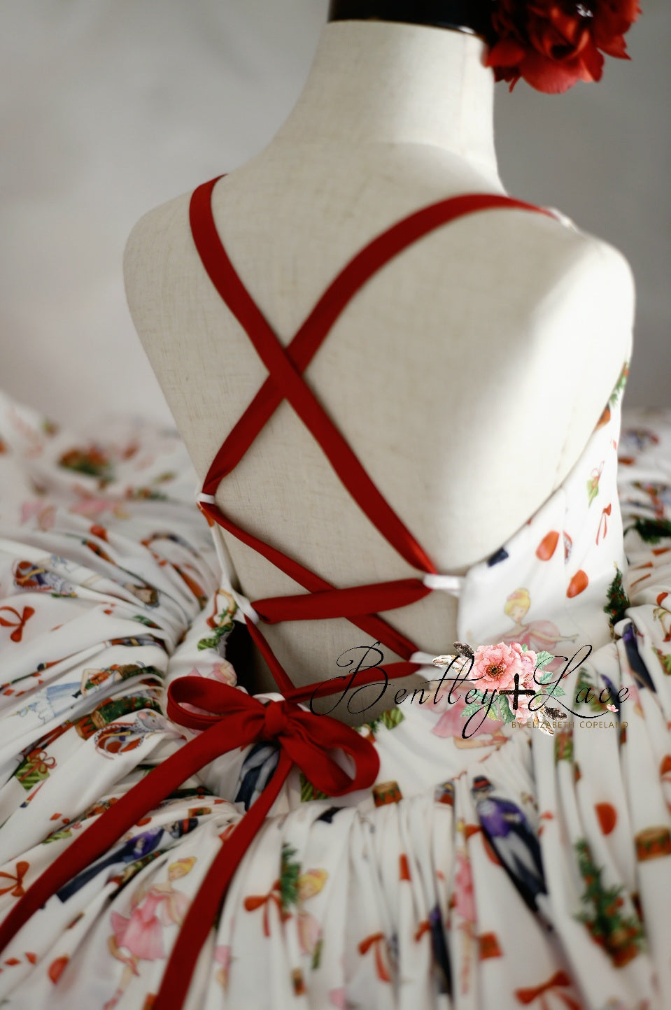 Retired rental euc Baby couture rental dress: "Nutcracker Dreams" -Petal Length Dress ( 4 Year - Petite 5 Year)