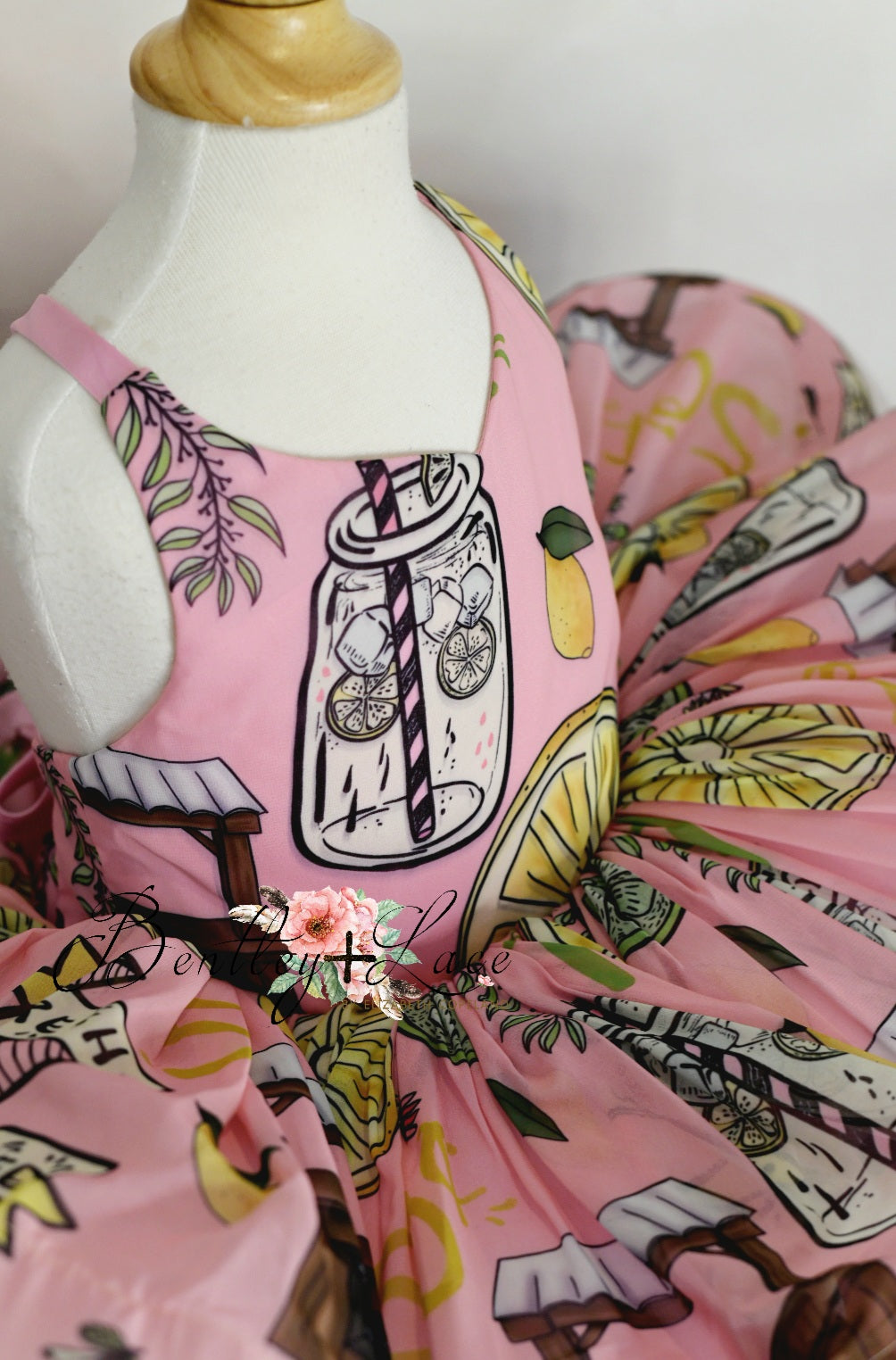 Retired rental euc Petal "Lemon Squeeze" Petal Length Dress (4 Year-Petite 5 Year)