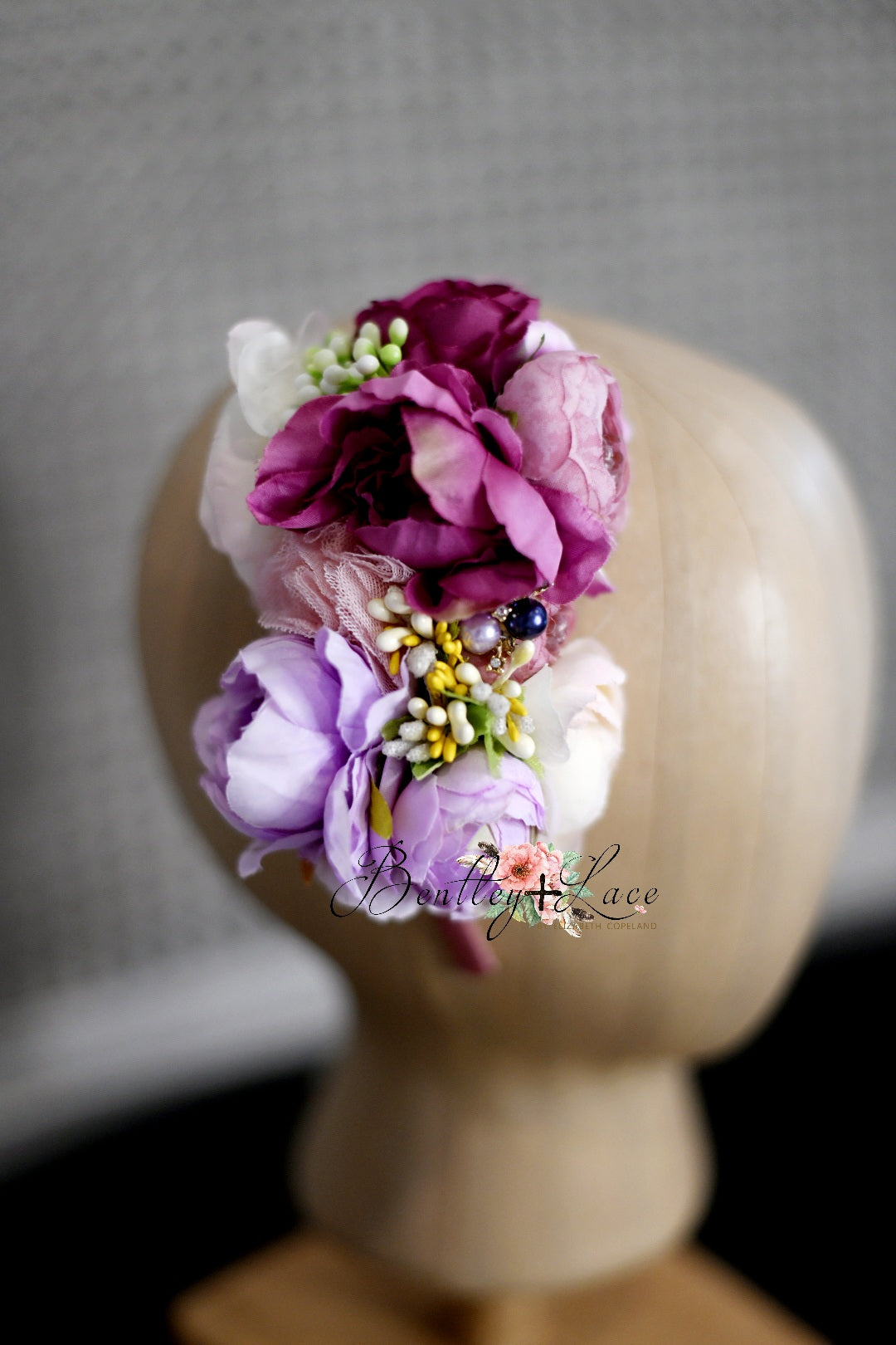 Purple Floral Headband