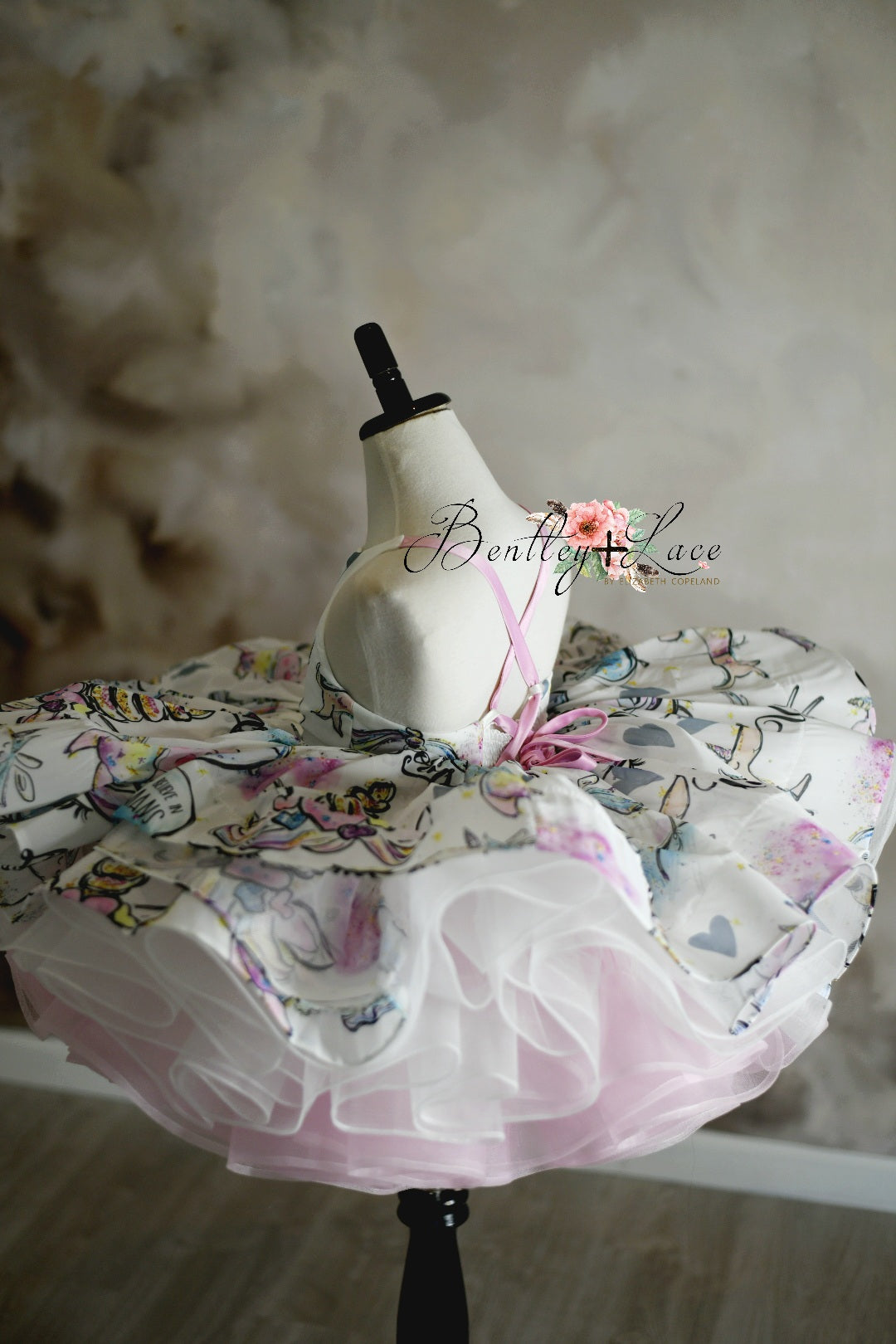 Exclusive "Let's Be Unicorns"-Petal Length Gown ( 4 Year - Petite 5 Year)