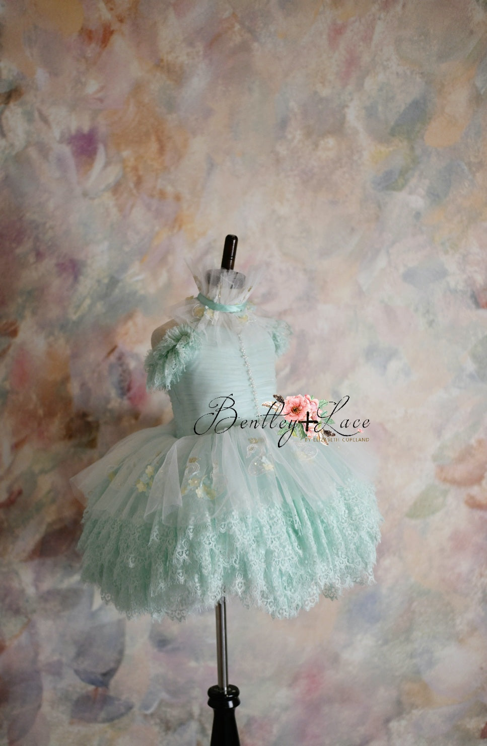 "Swan Dreams" - Pleated Bodice- Petal Length Dress - ( 5 Year - Petite 6 Year)