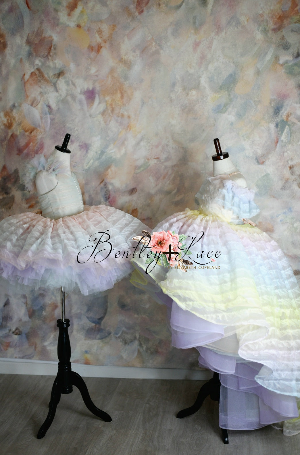 LEILA "Ruffled Rainbow" - High Low Dress ( 6 Year - Petite 9 Year)