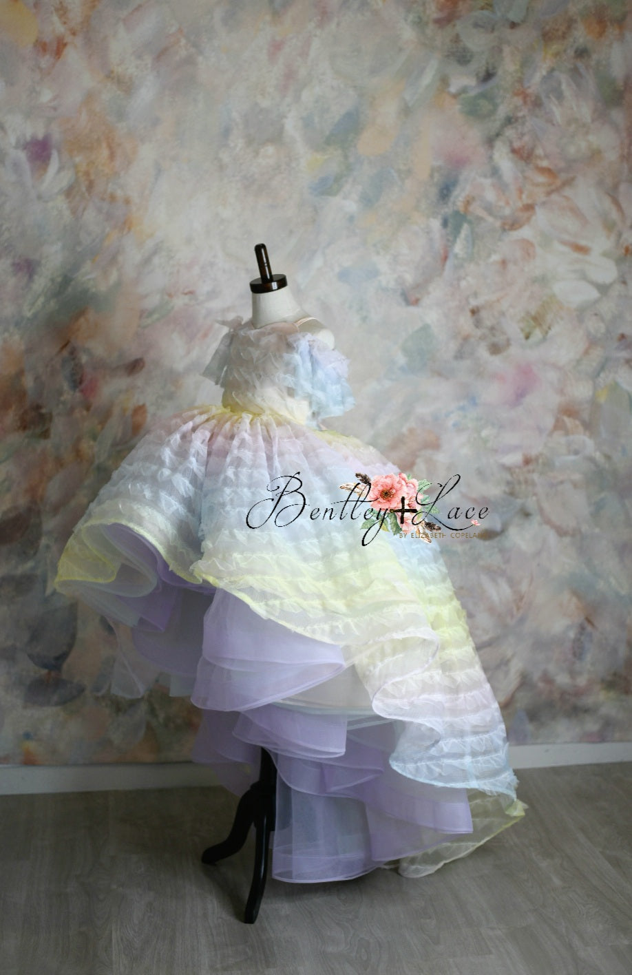 LEILA "Ruffled Rainbow" - High Low Dress ( 6 Year - Petite 9 Year)