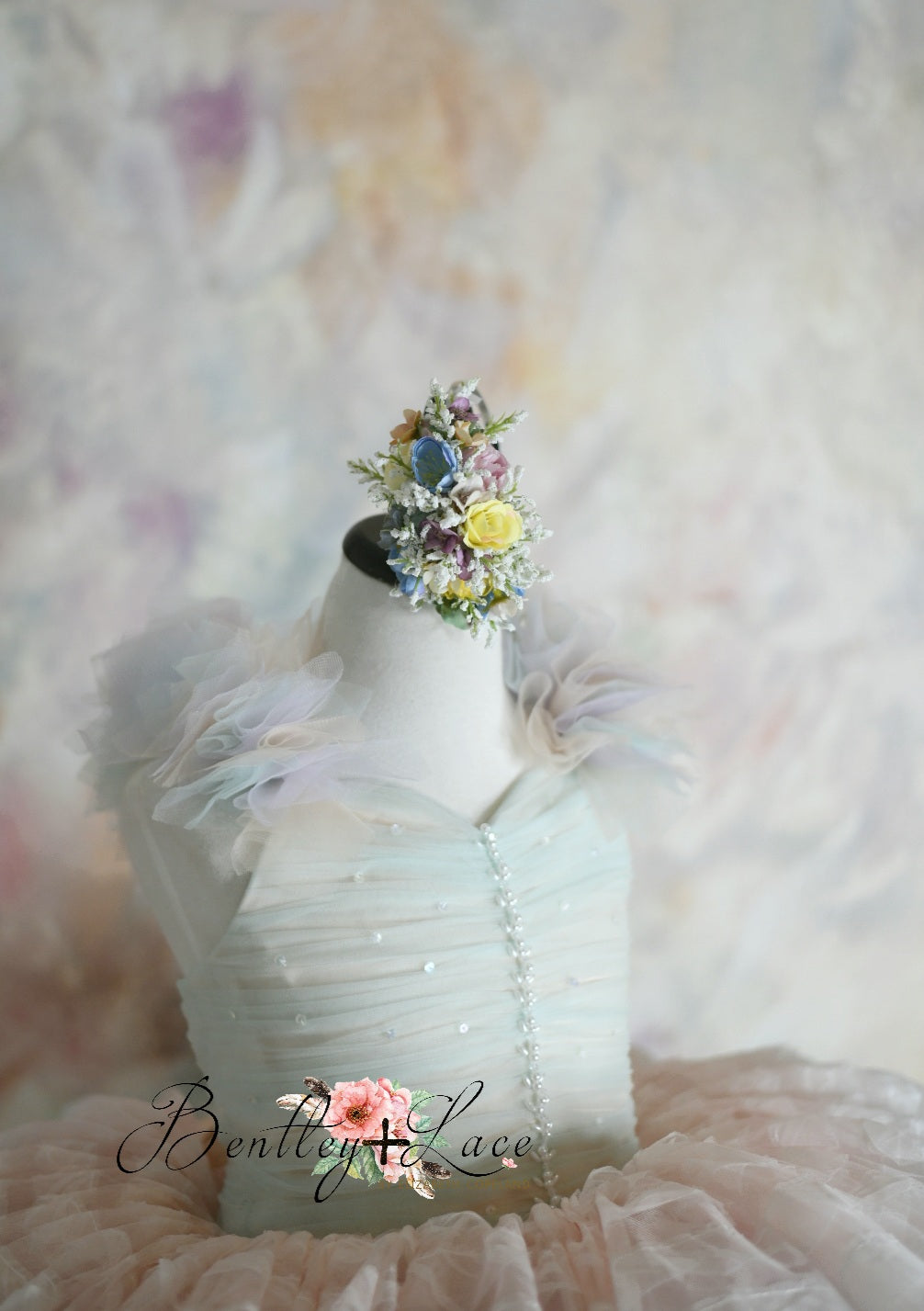 LEILA "Ruffled Rainbow" - Petal Dress ( 6 Year - Petite 7 Year)
