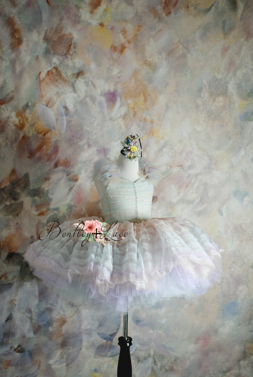 LEILA "Ruffled Rainbow" - Petal Dress ( 6 Year - Petite 7 Year)