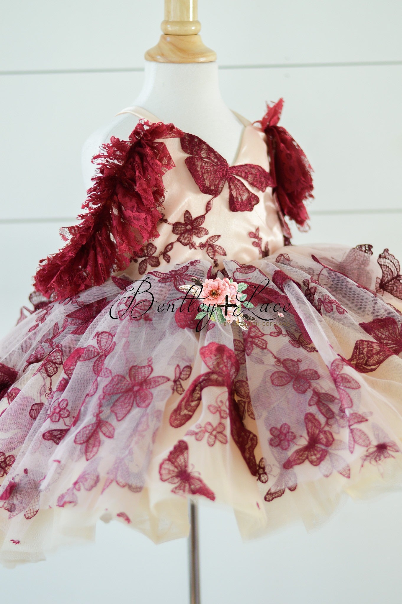 Butterfly Song Gown- select your silhouette Short Length Gown Editorial Dress, Couture Gown, Special Occasion Dress