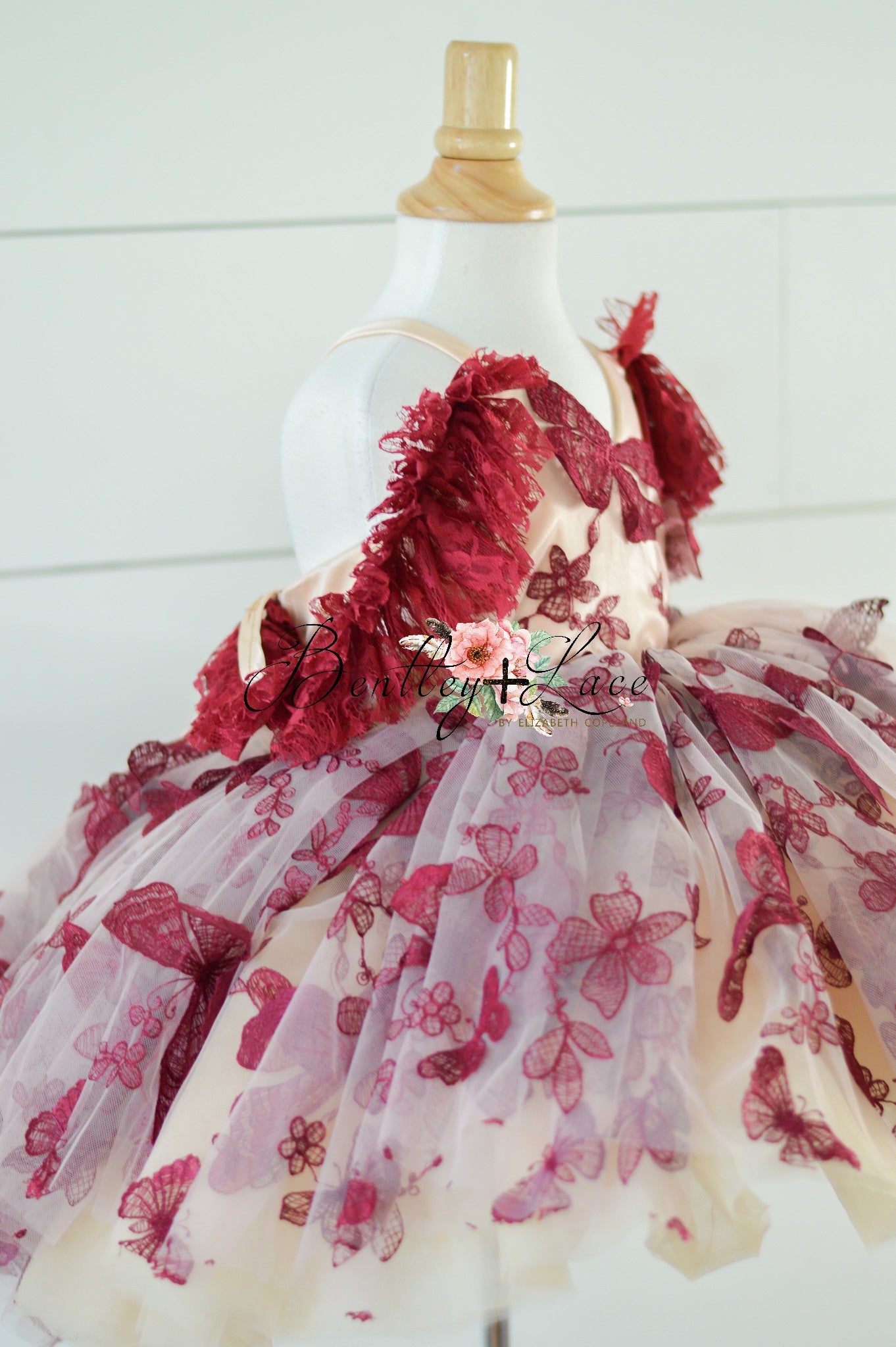 Butterfly Song Gown- select your silhouette Short Length Gown Editorial Dress, Couture Gown, Special Occasion Dress