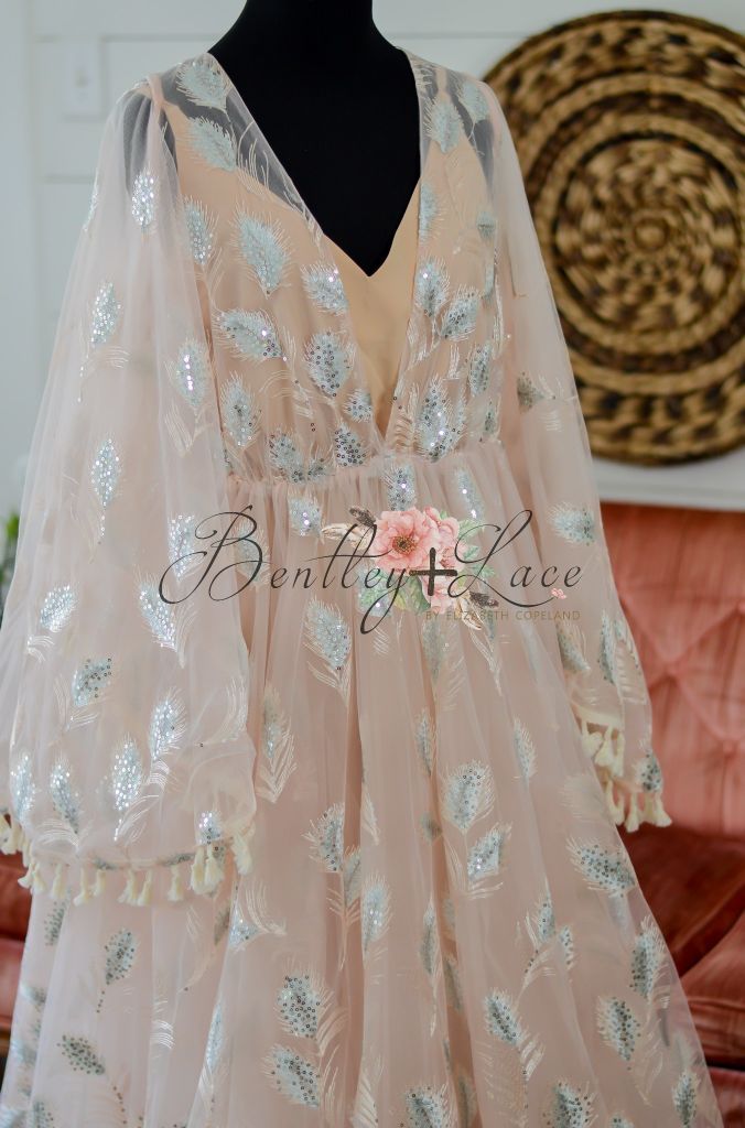NEW - WHITE Claire Bohemian Inspired gown (Teen/Adult) Maternity & non Maternity friendly