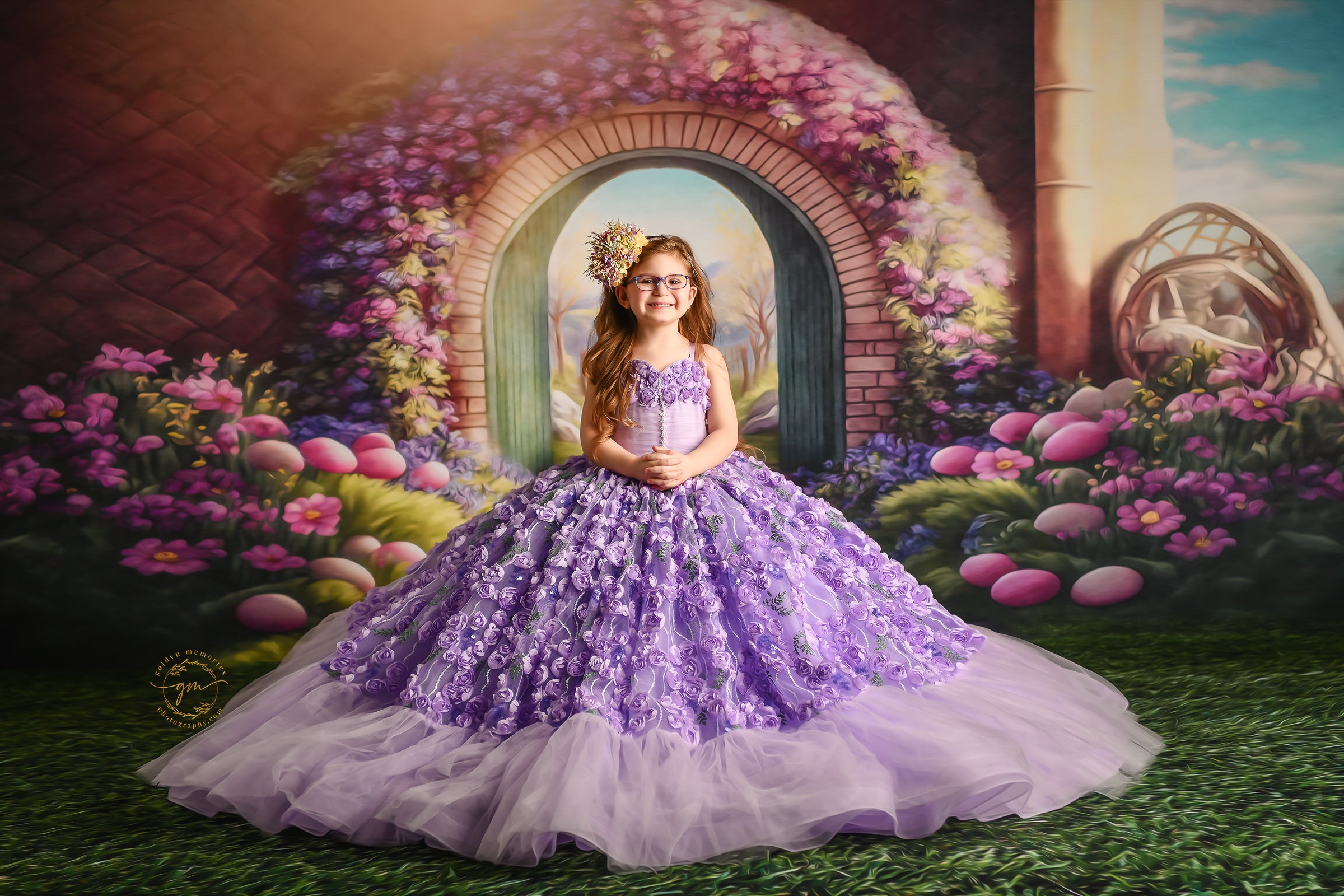 Eva- Floor Length Dress ( 5 Year - Petite 6 Year)