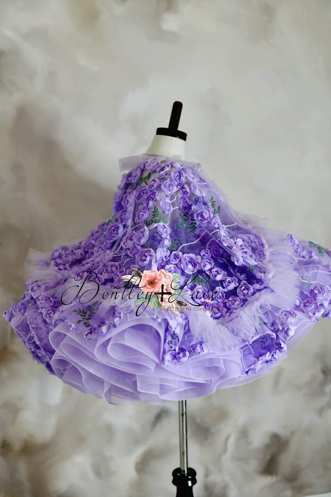 Petal "Eva" Petal Length Dress+ Cape (4 Year-Petite 5 Year)