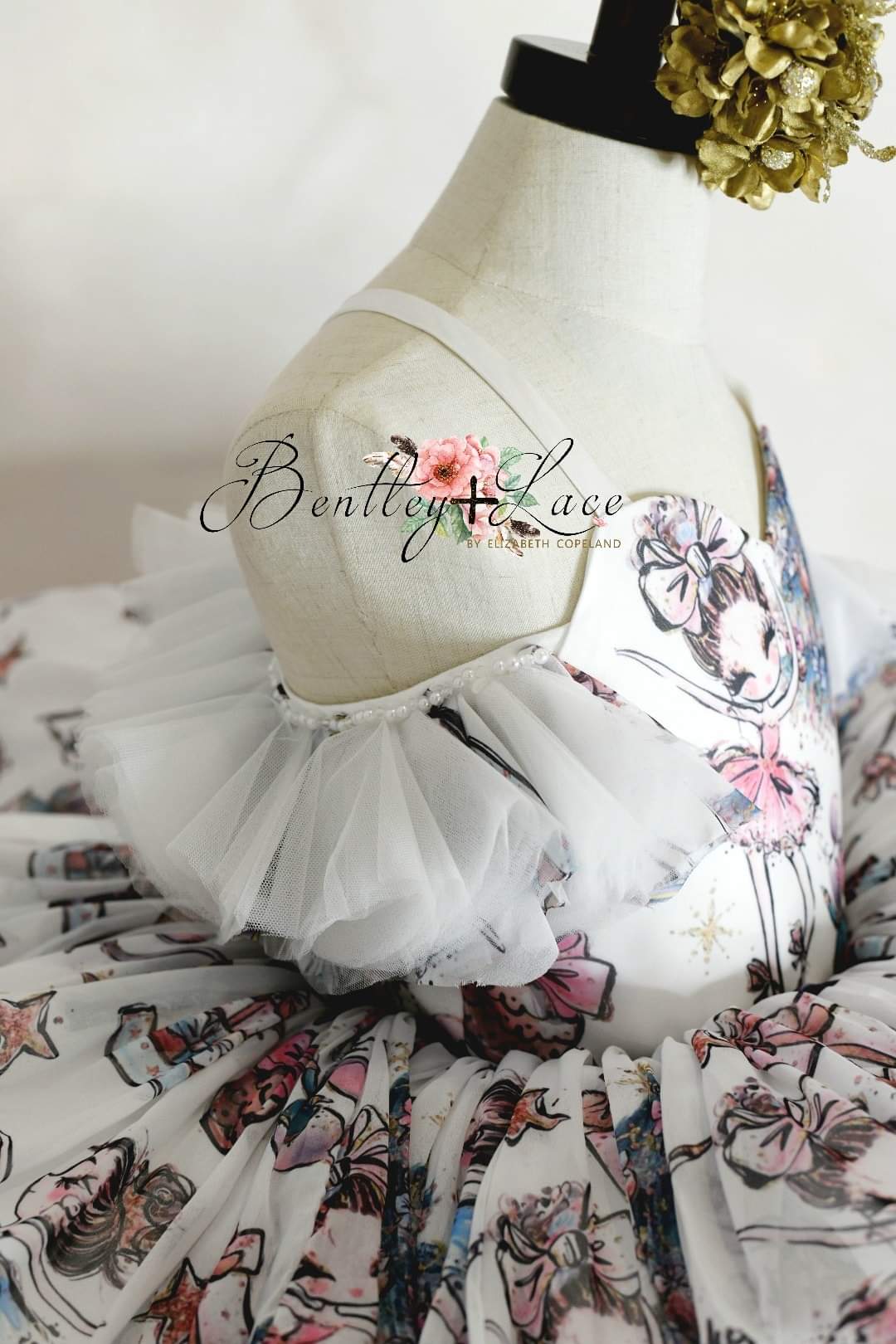 Rts retired rental euc Ballerina Pastel "Nutcracker" -Petal Length Dress ( 4 Year - Petite 5 Year)