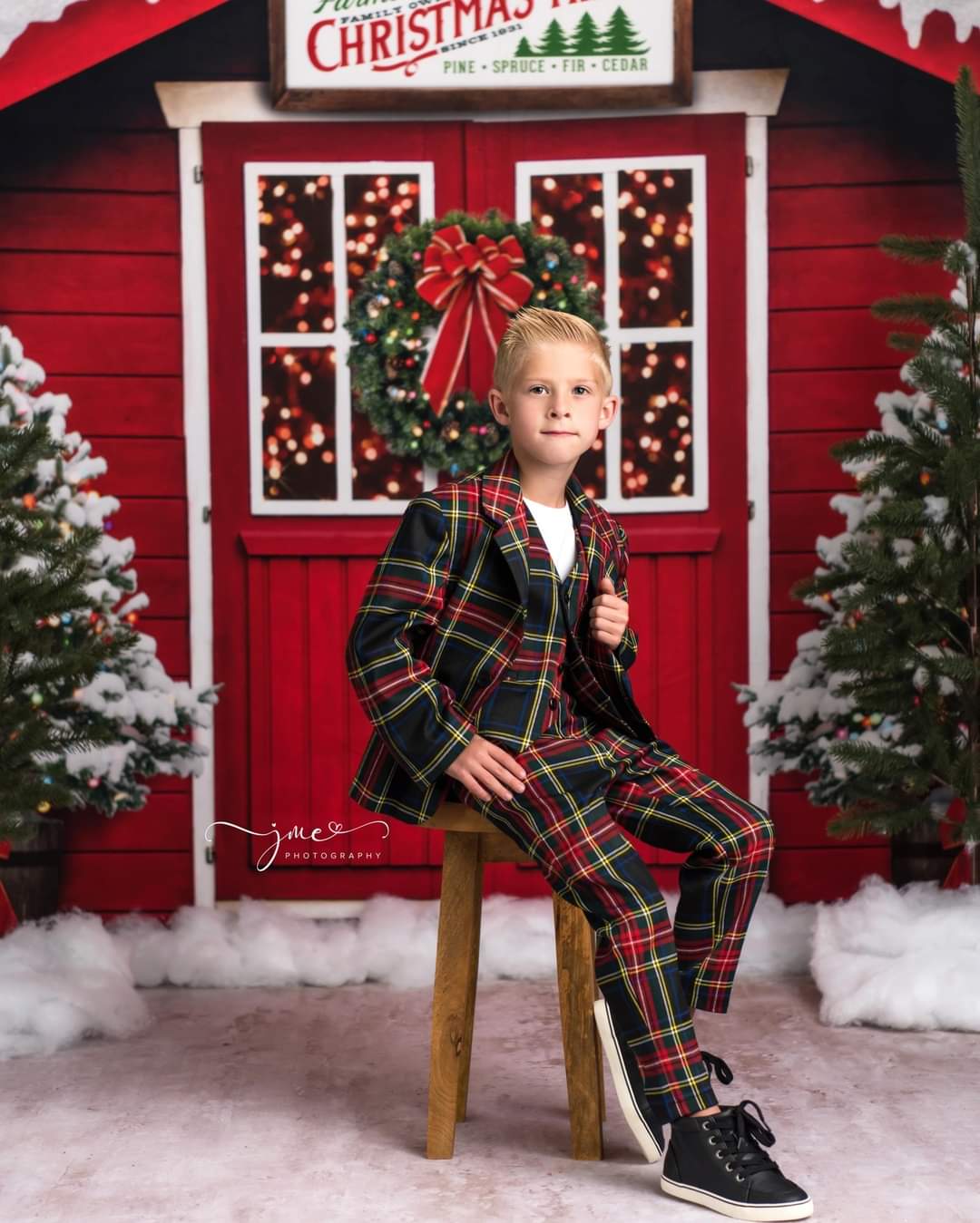 "Darling Plaid" Suit set ( 6 Year - Petite 7 Year)