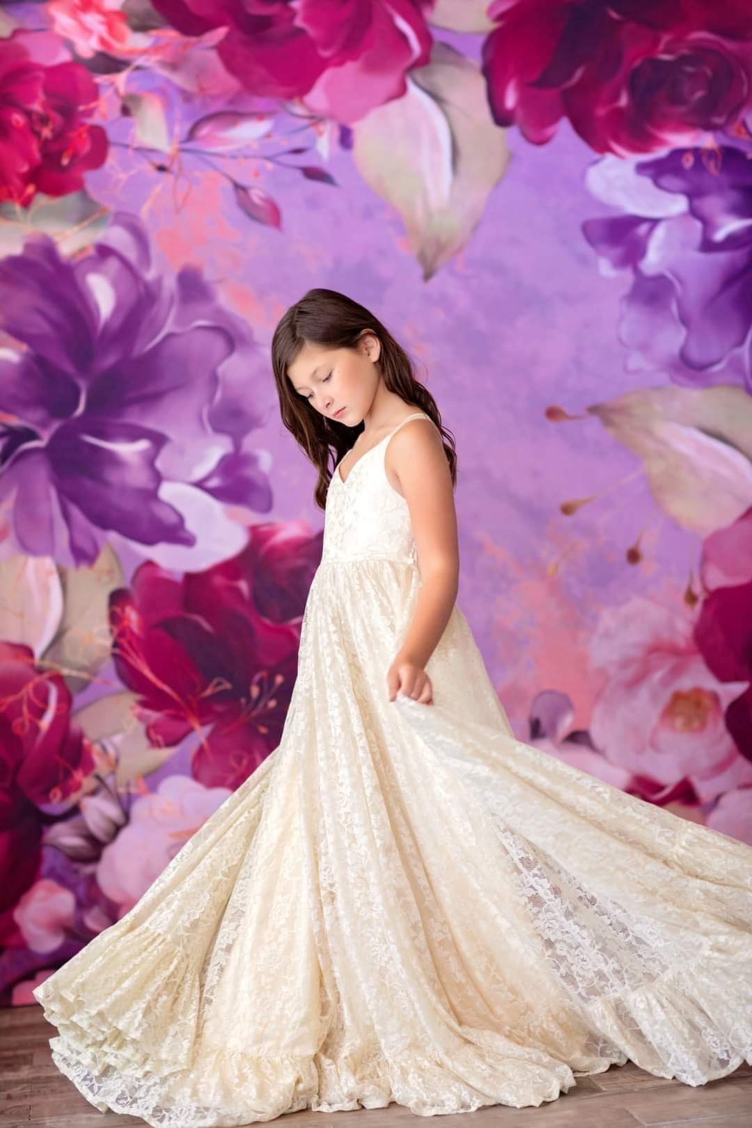 Everly Lace Dress (Solids)- Choose Your Color | Editorial Dress | Couture Gown | Special Occasion Dress