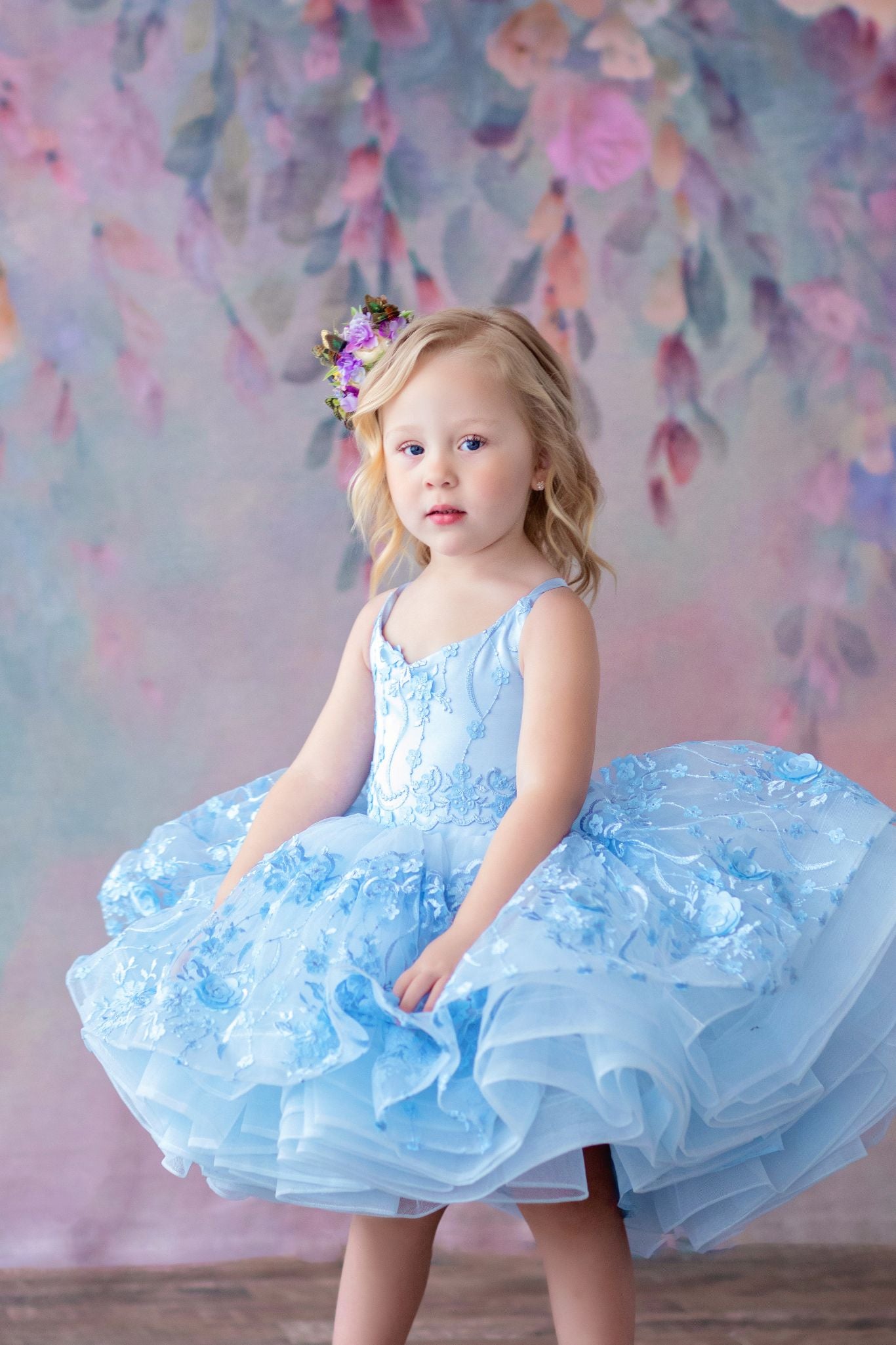 RTS REITRED RENTAL EUC Heavenly- Petal Length Gown ( 4 Year - Petite 5 Year)