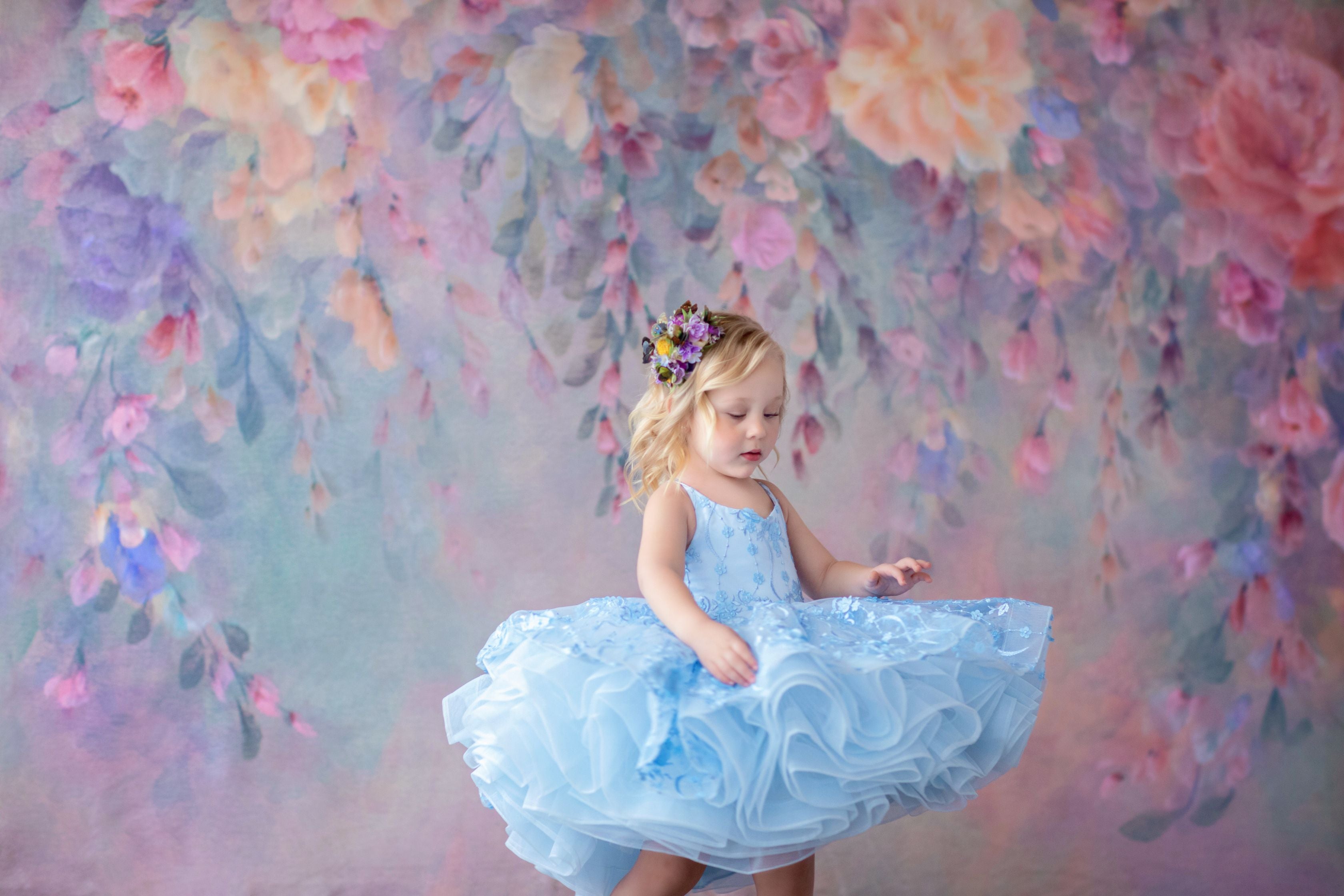 RTS REITRED RENTAL EUC Heavenly- Petal Length Gown ( 4 Year - Petite 5 Year)