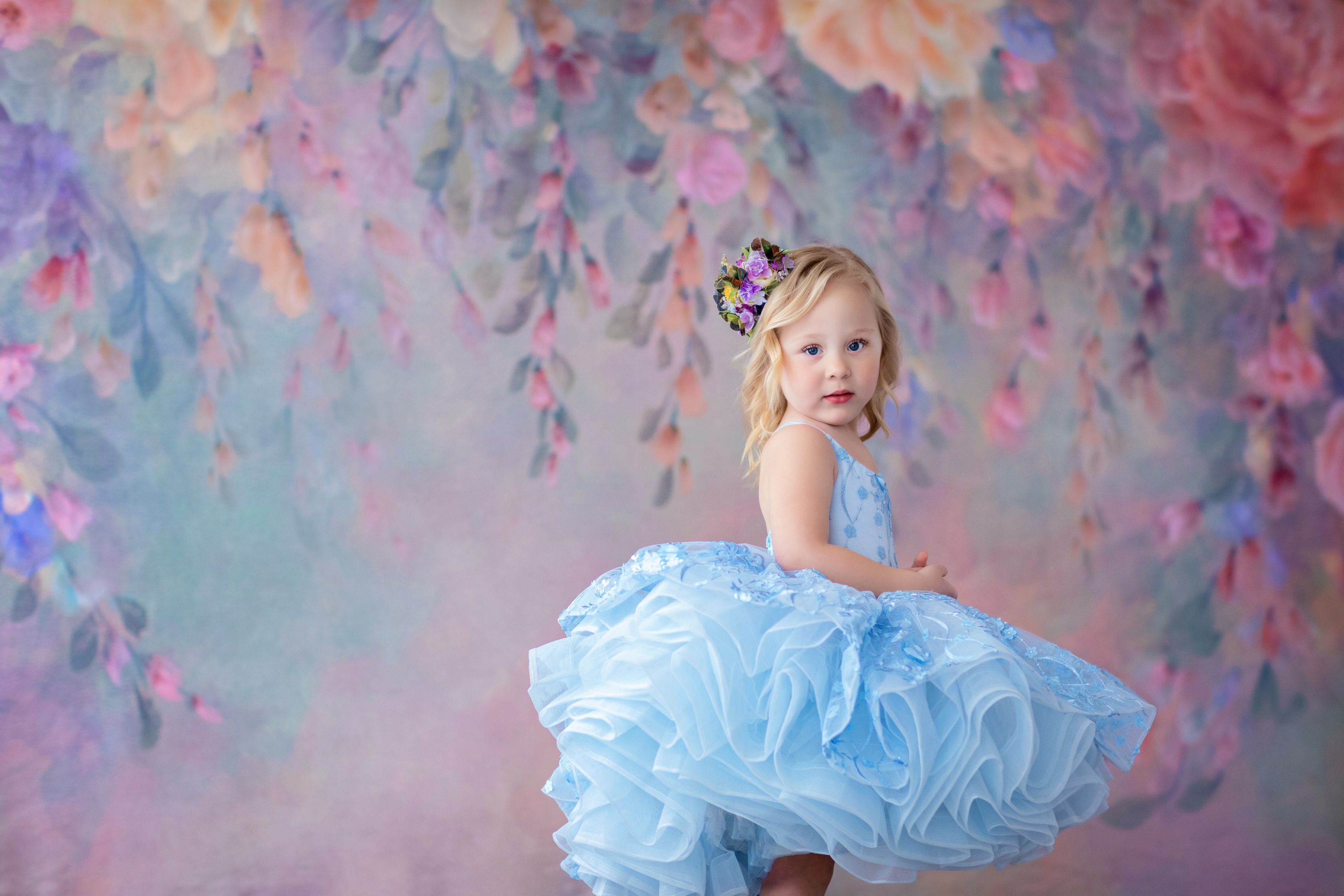 RTS REITRED RENTAL EUC Heavenly- Petal Length Gown ( 4 Year - Petite 5 Year)