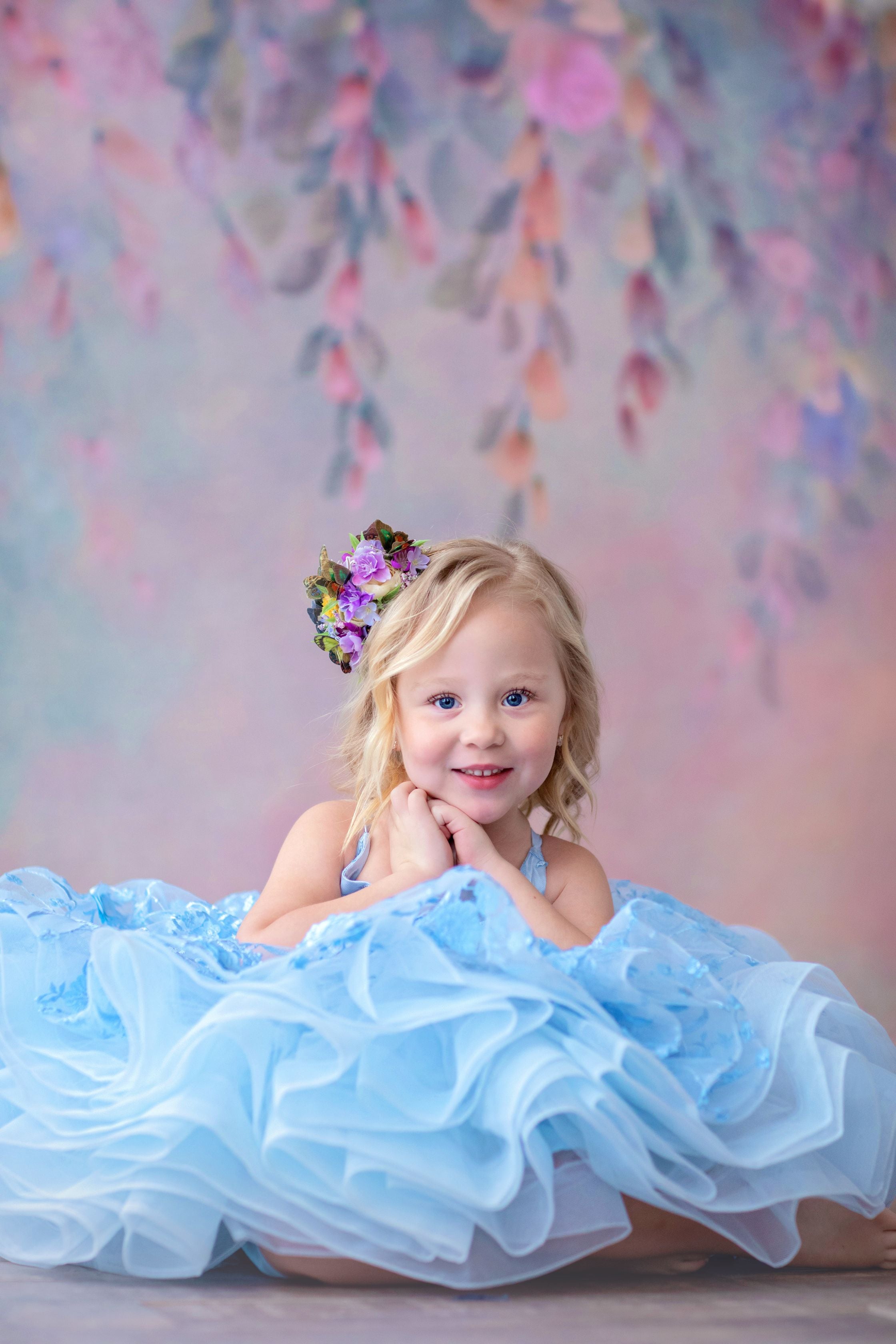 RTS REITRED RENTAL EUC Heavenly- Petal Length Gown ( 4 Year - Petite 5 Year)