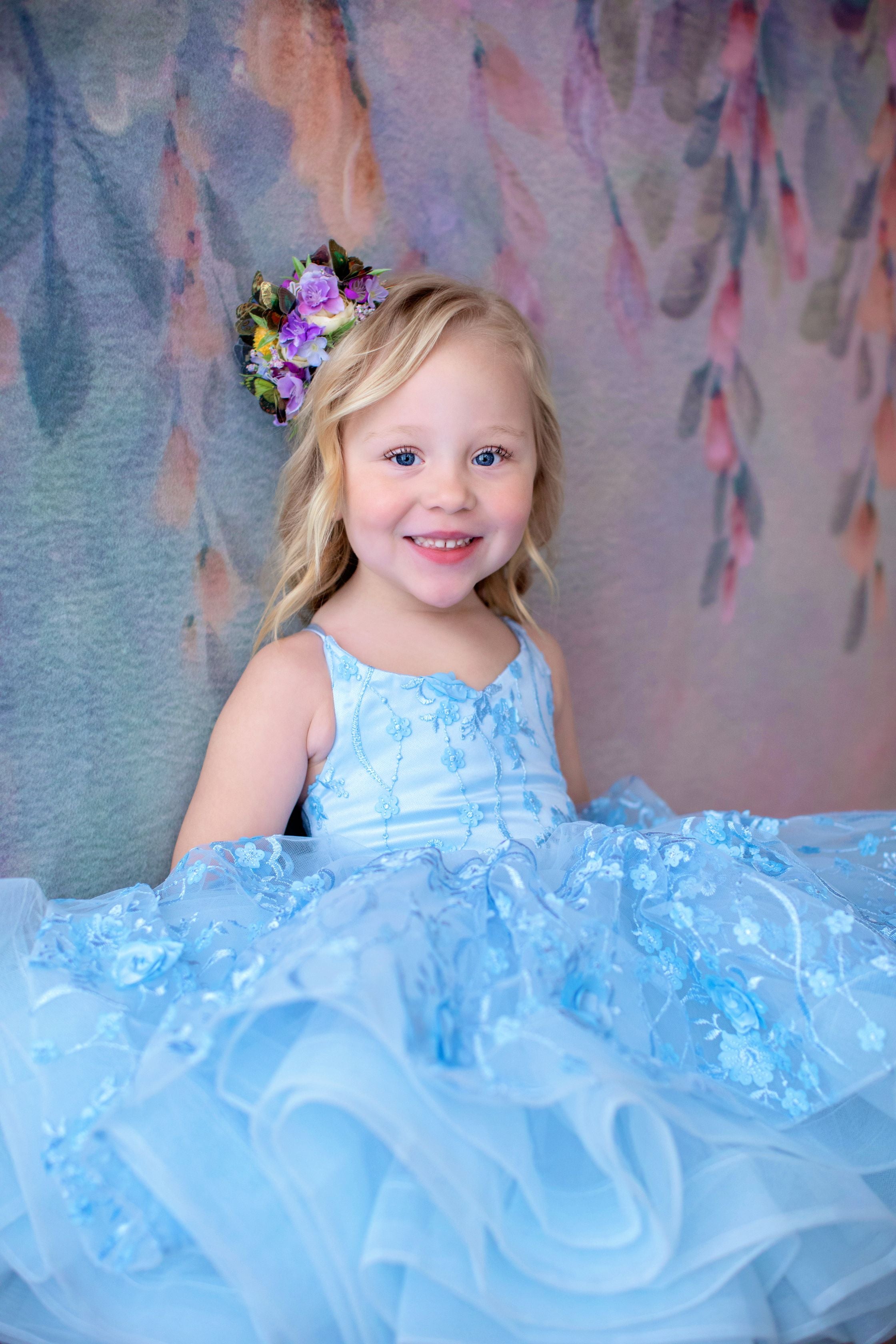 RTS REITRED RENTAL EUC Heavenly- Petal Length Gown ( 4 Year - Petite 5 Year)