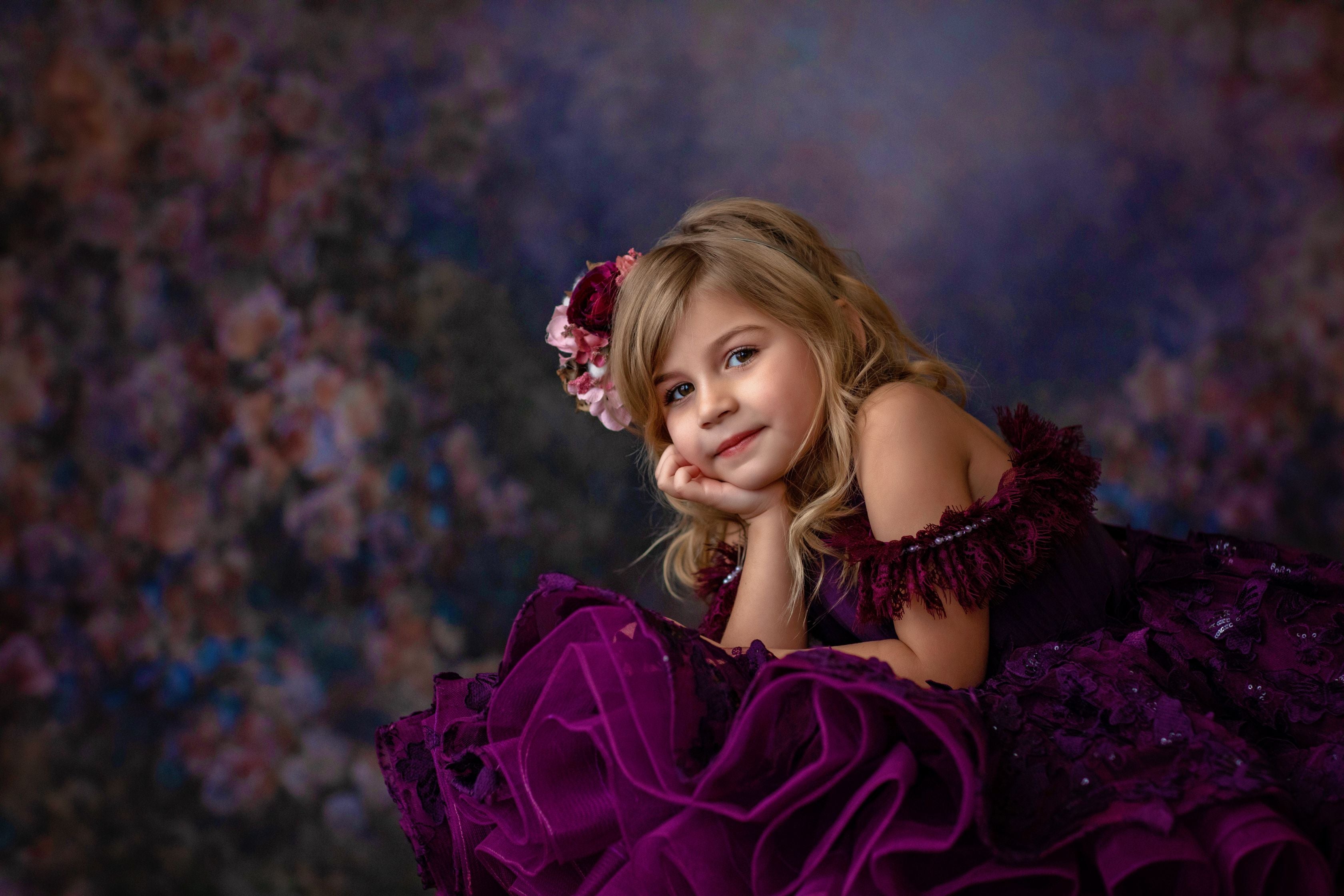 "Butterfly Kisses" - Petal Short Length Dress ( 4 Year - Petite 6 Year)