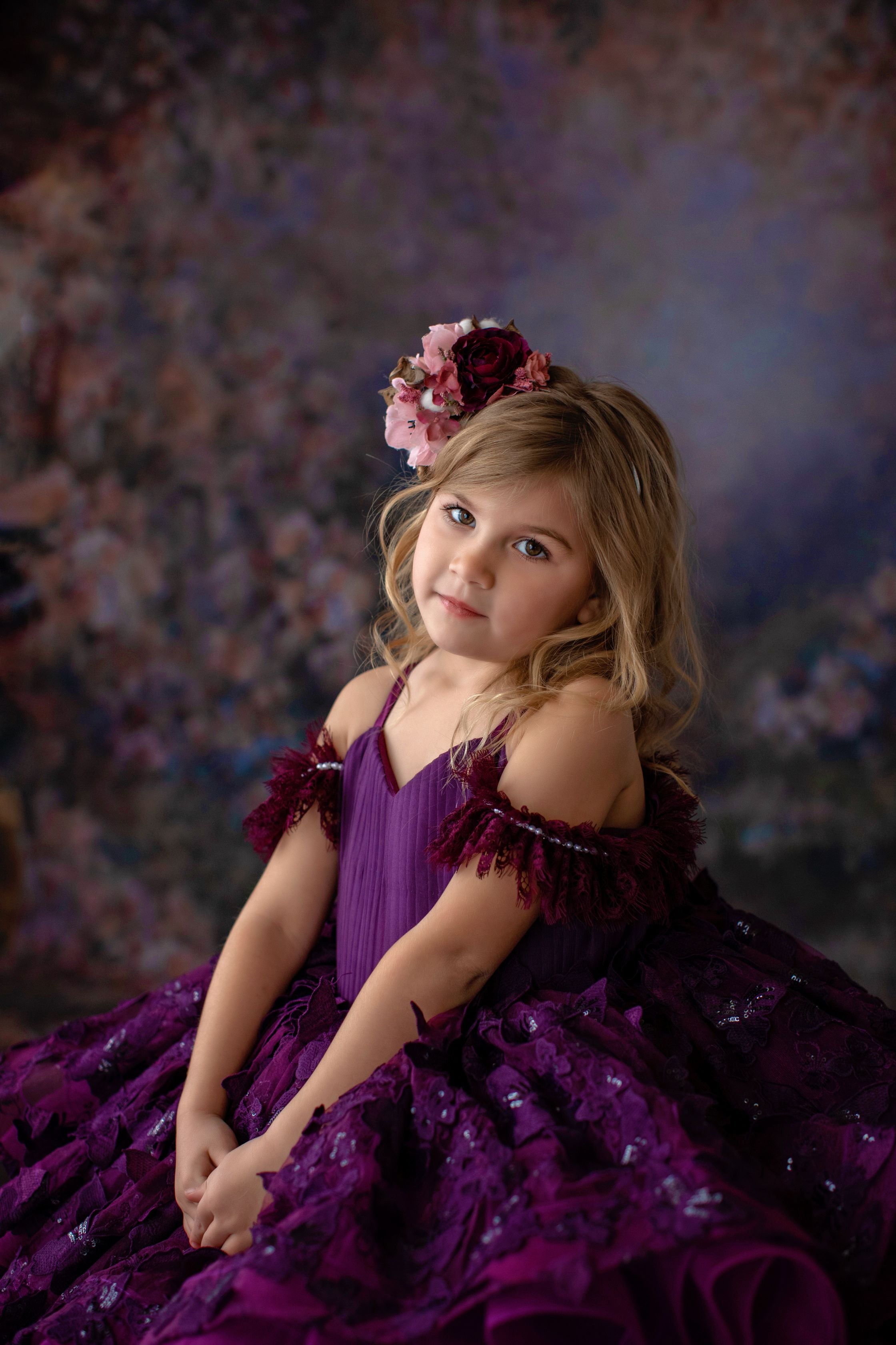 "Butterfly Kisses" - Petal Short Length Dress ( 4 Year - Petite 6 Year)