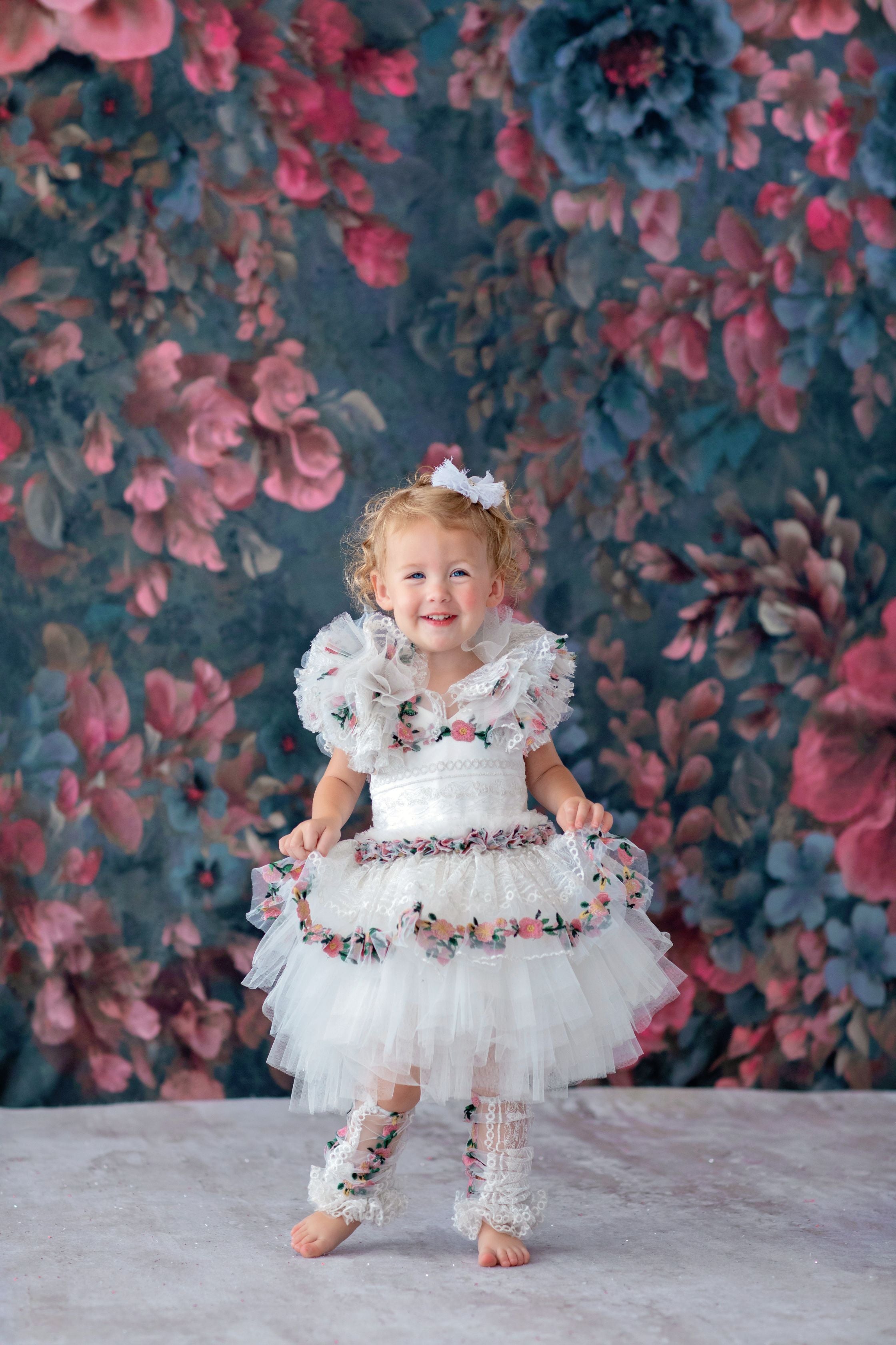 "Siena" Petal Length Dress ( 24month - Petite 3 year) LEGGINGS+BLOOMERS