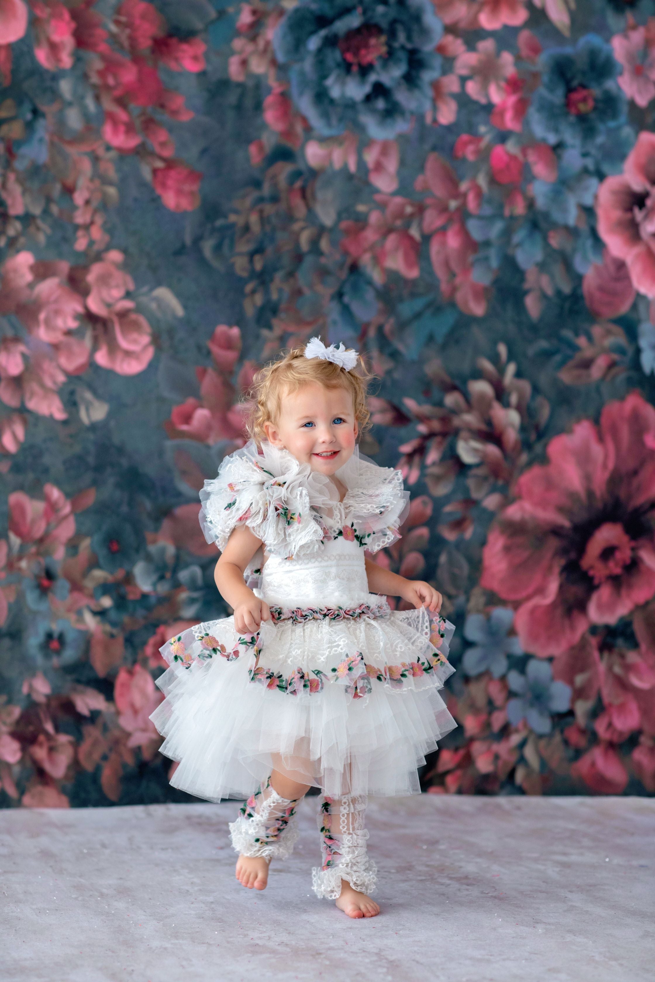 "Siena" Petal Length Dress ( 24month - Petite 3 year) LEGGINGS+BLOOMERS