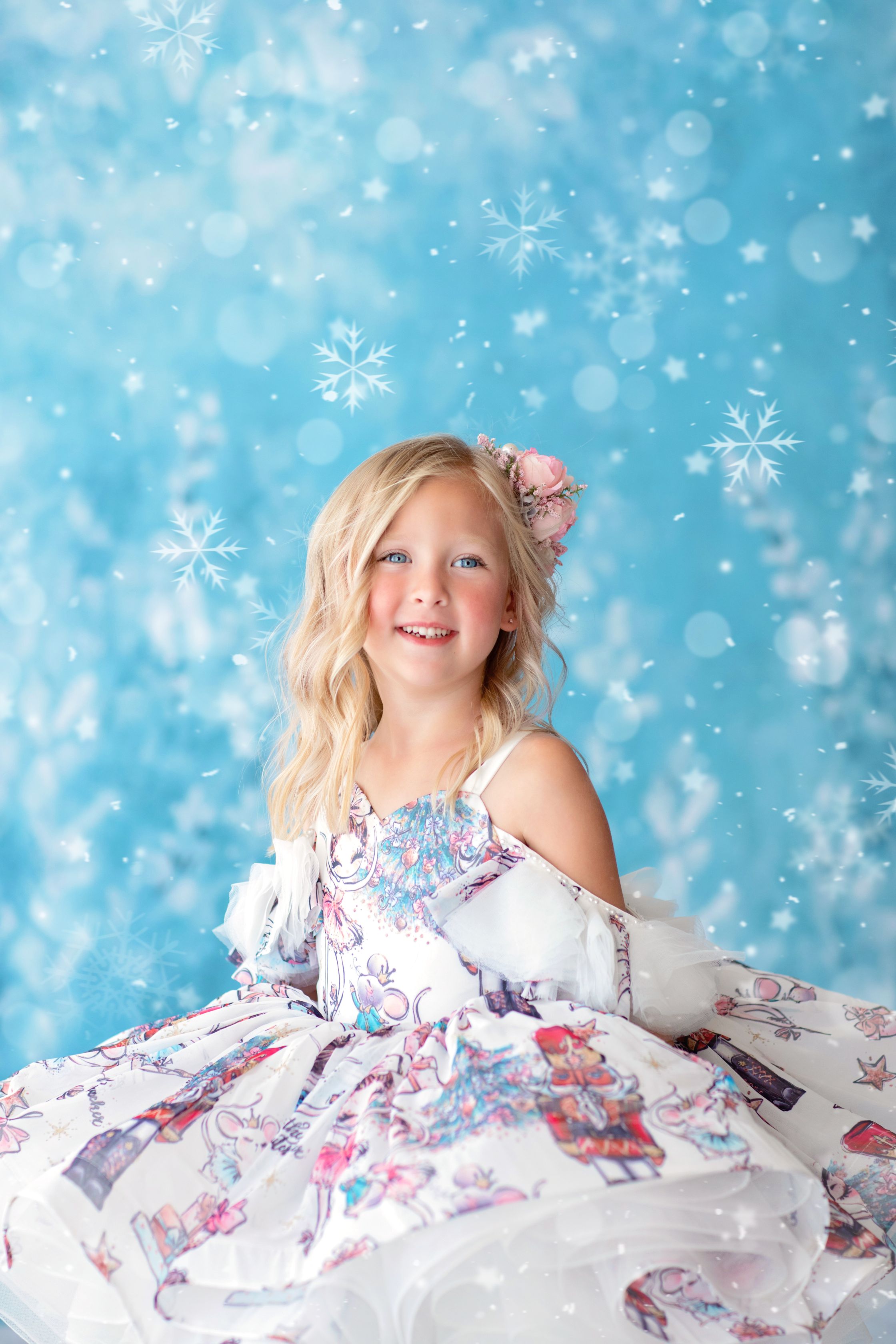 Ballerina Pastel "Nutcracker" -Petal Length Dress ( 4 Year - Petite 5 Year)