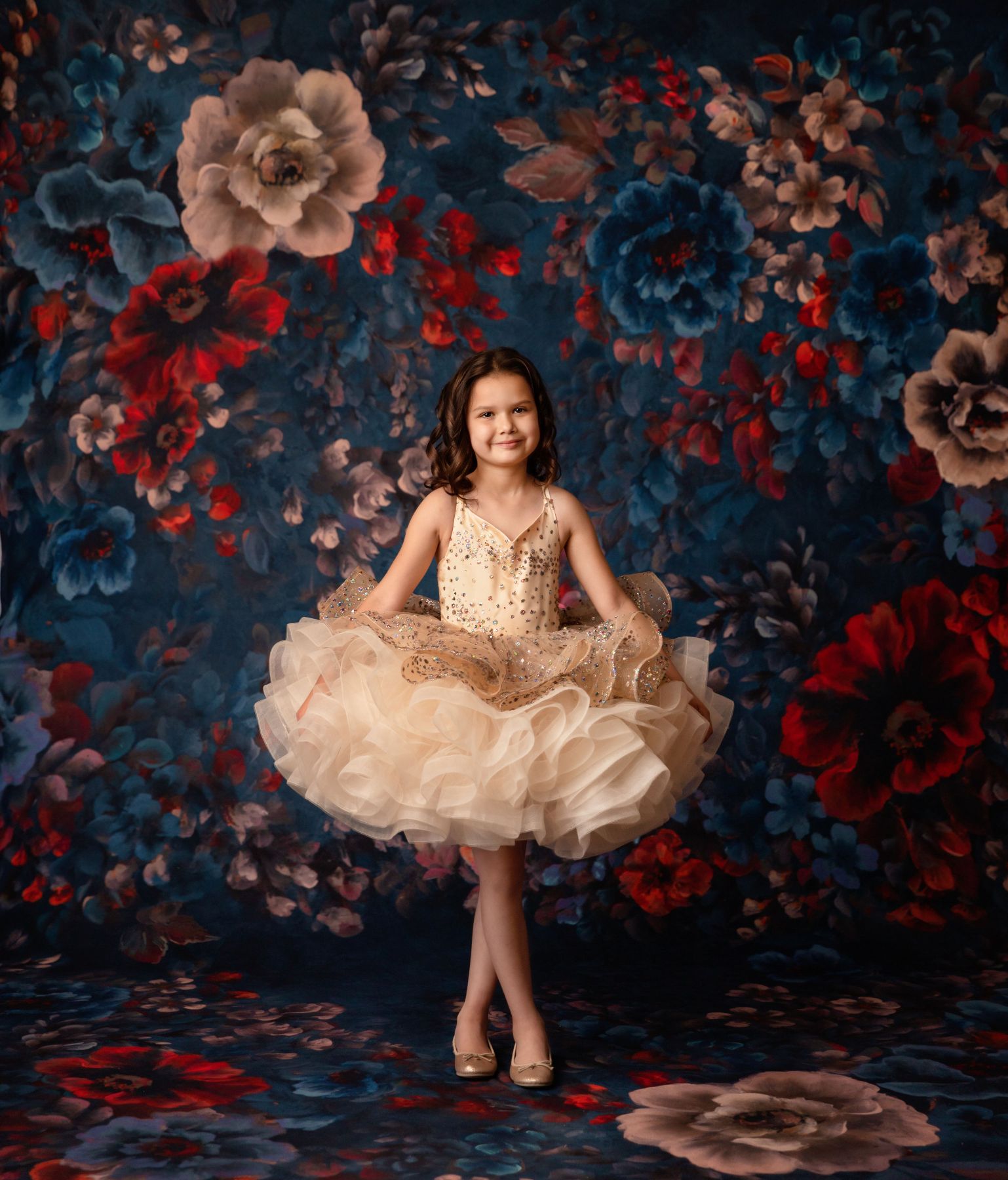 Remnant blue sequin