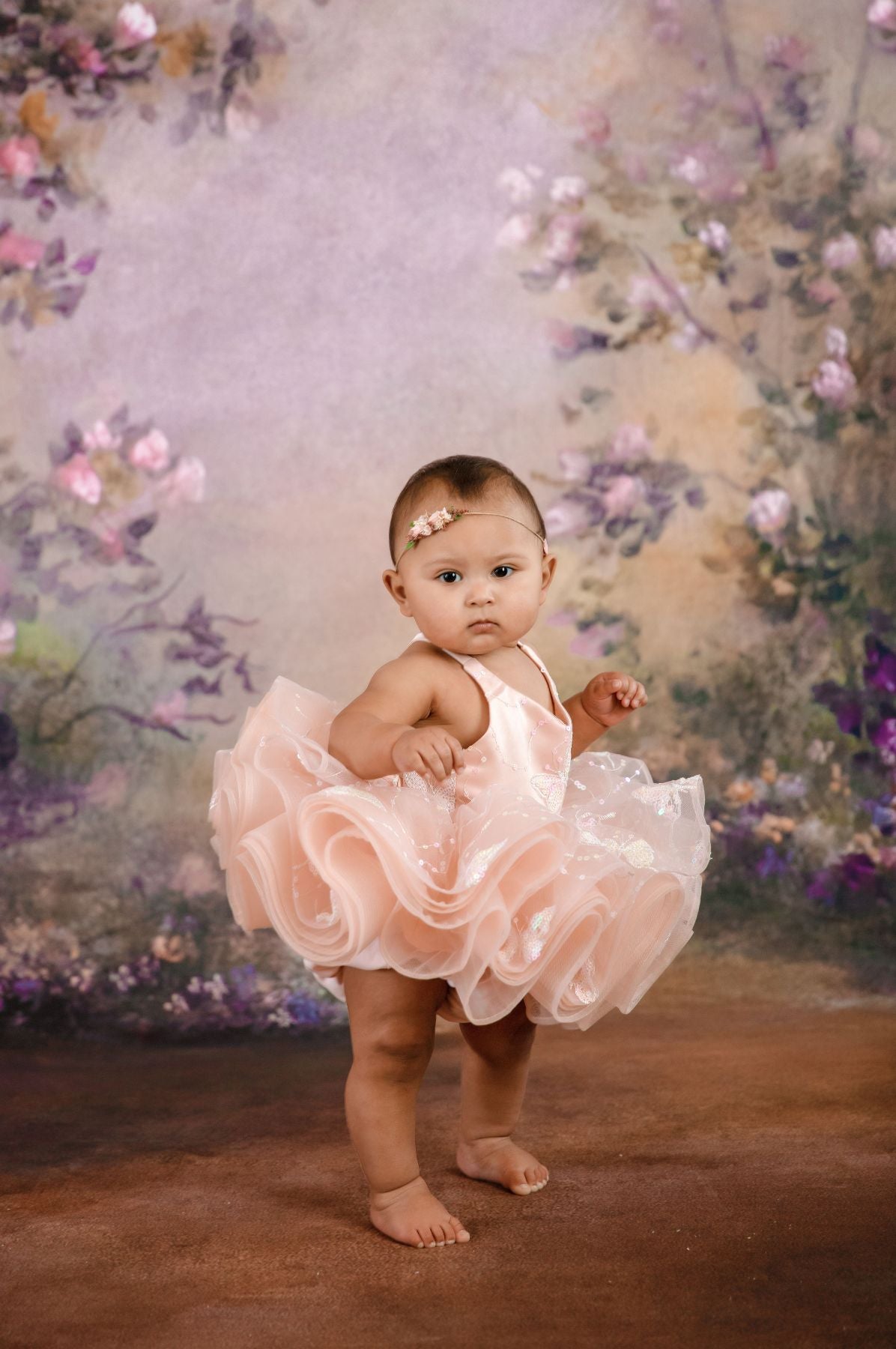 "Vera" Petal Length Dress (8 month - Petite 12 month) with bloomers