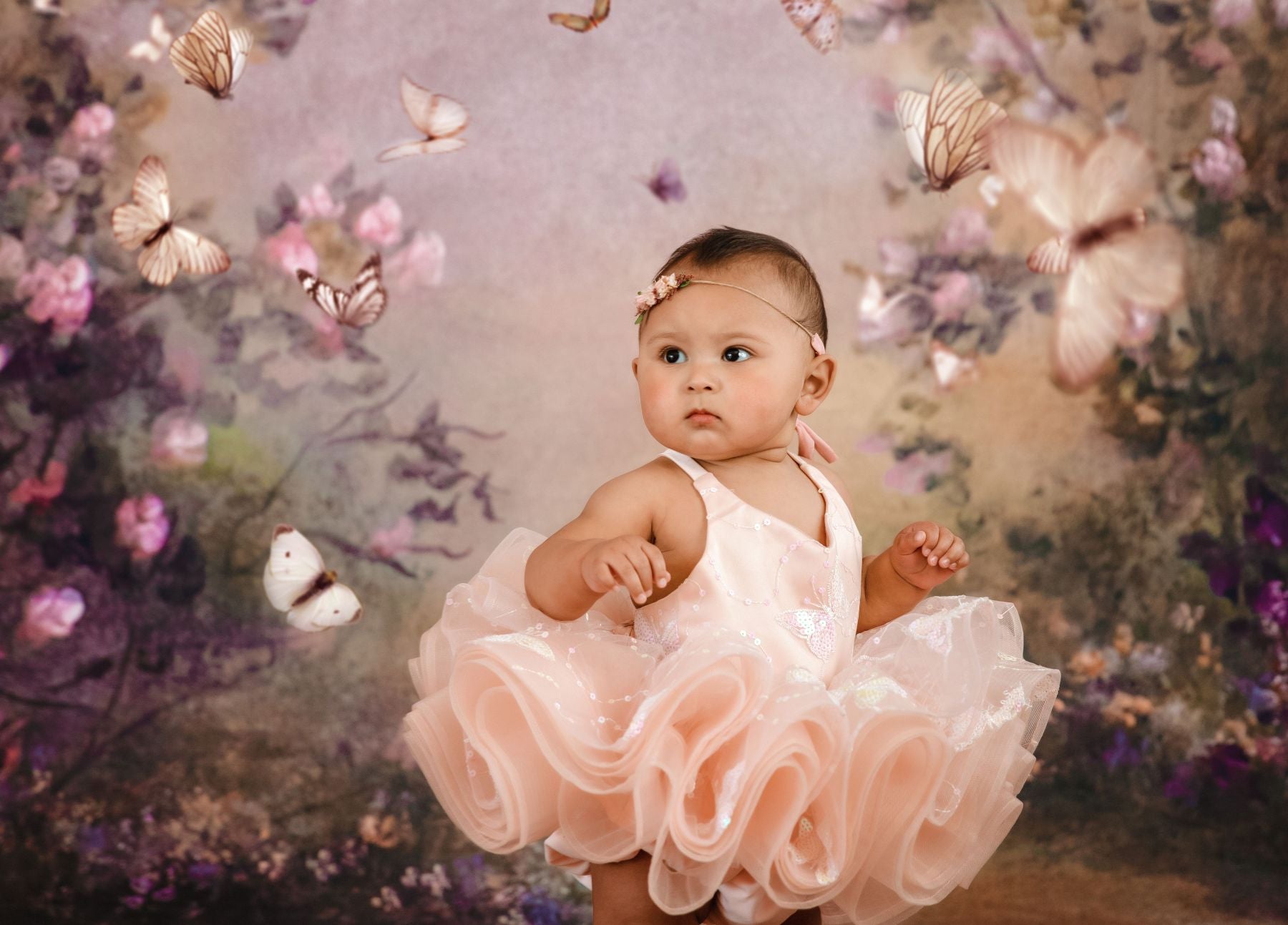 "Vera" Petal Length Dress (8 month - Petite 12 month) with bloomers