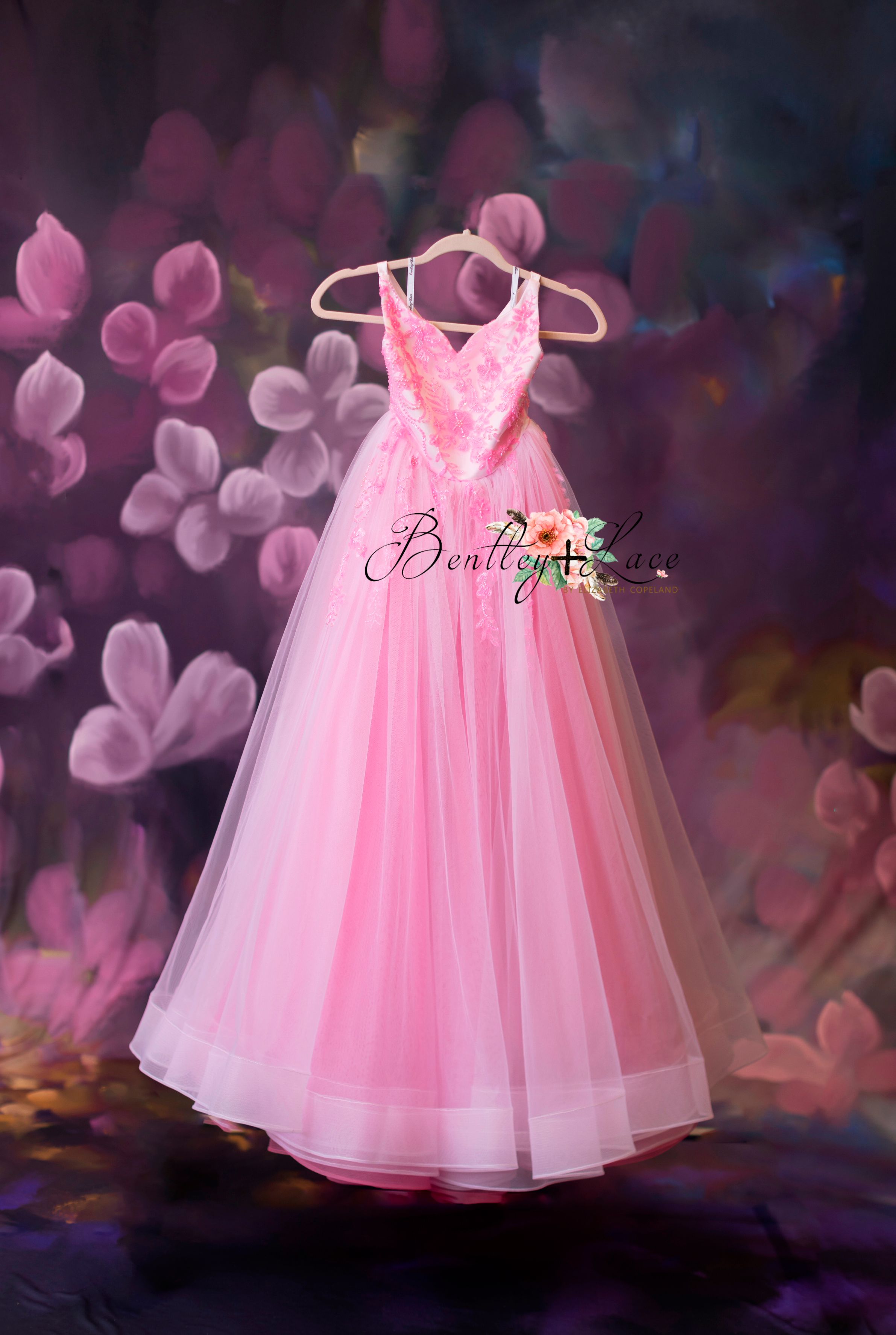 "Pink Dazzle" - Tulle Floor Length ( 8 Year - 9 Year)