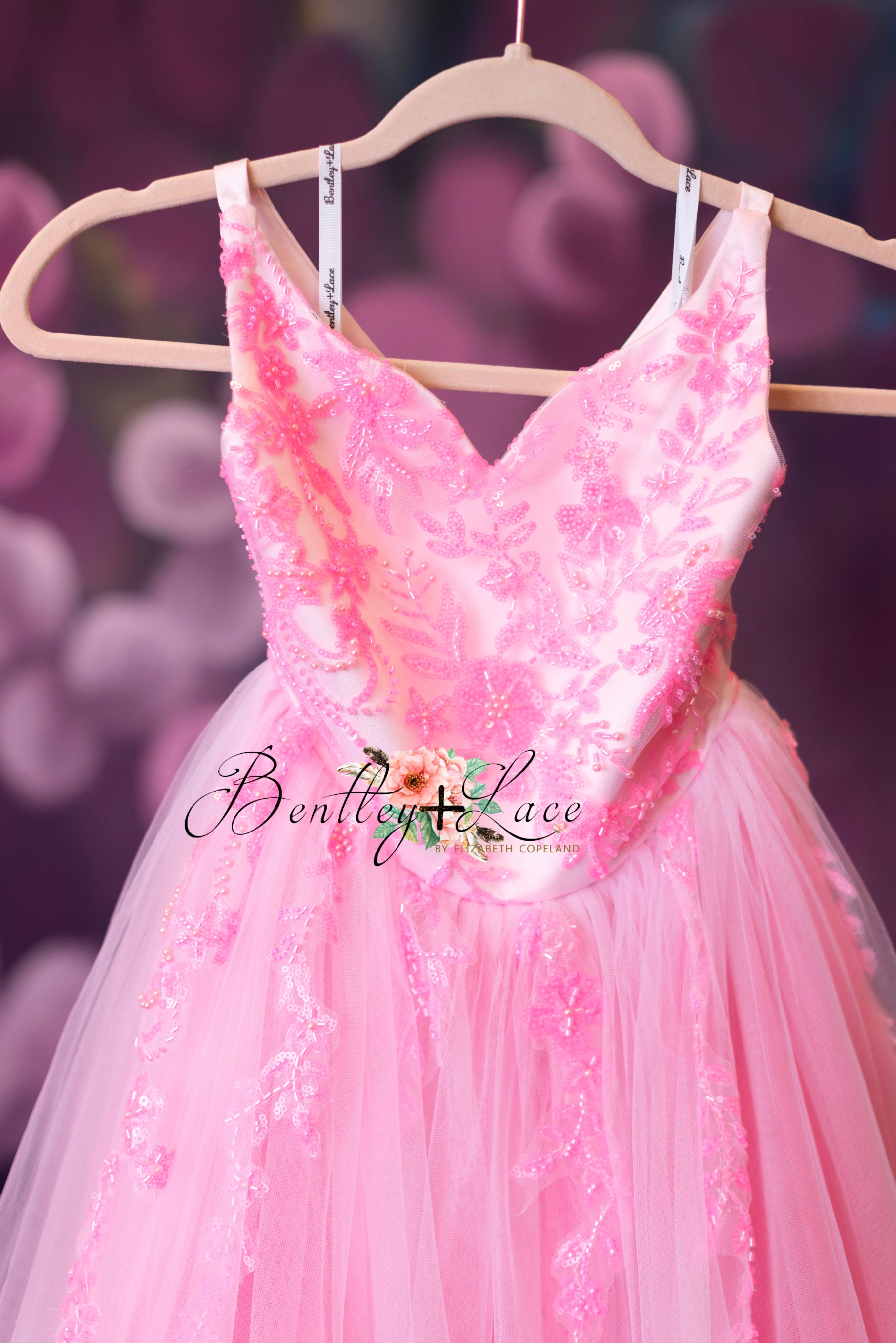 "Pink Dazzle" - Tulle Floor Length ( 8 Year - 9 Year)
