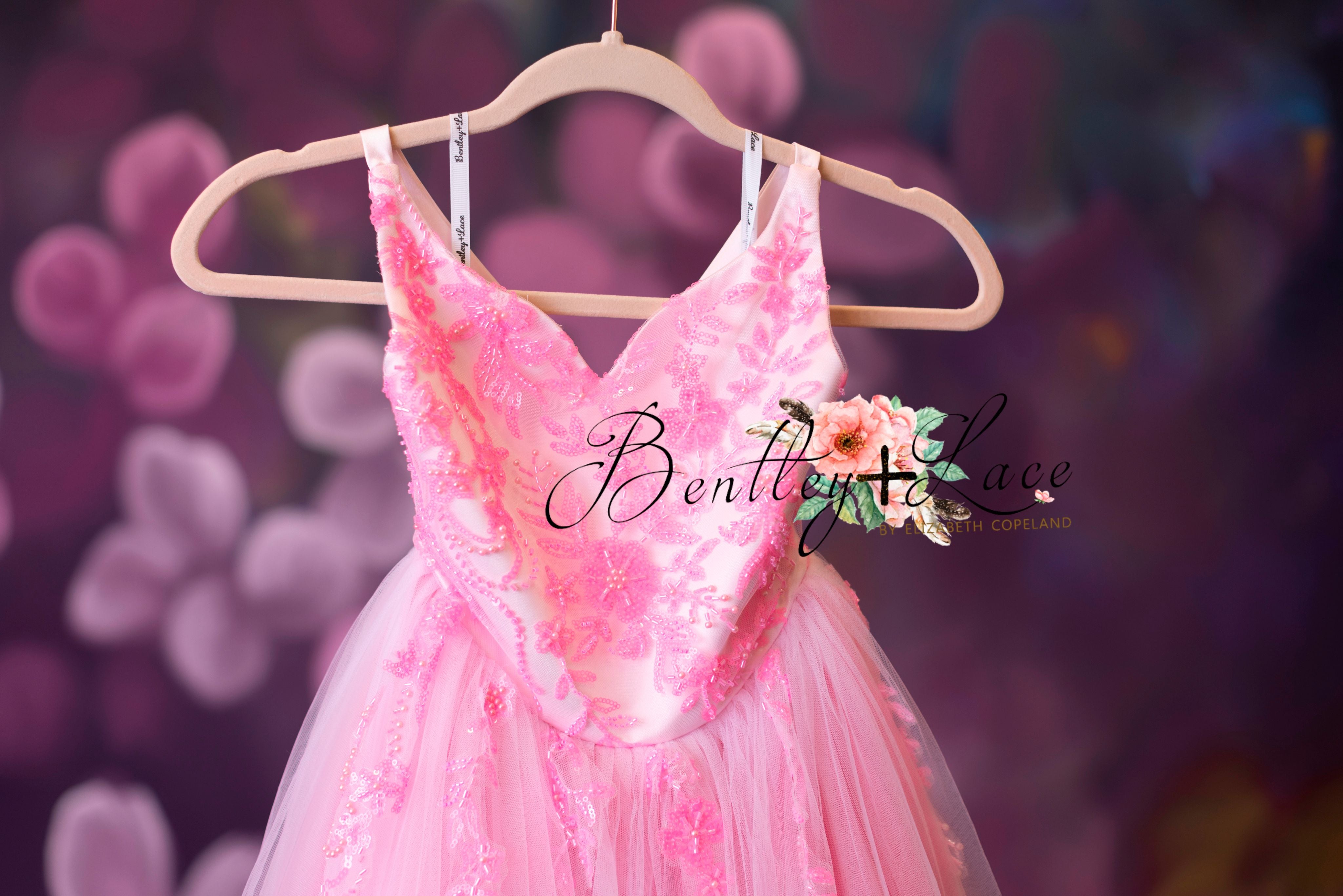 "Pink Dazzle" - Tulle Floor Length ( 8 Year - 9 Year)