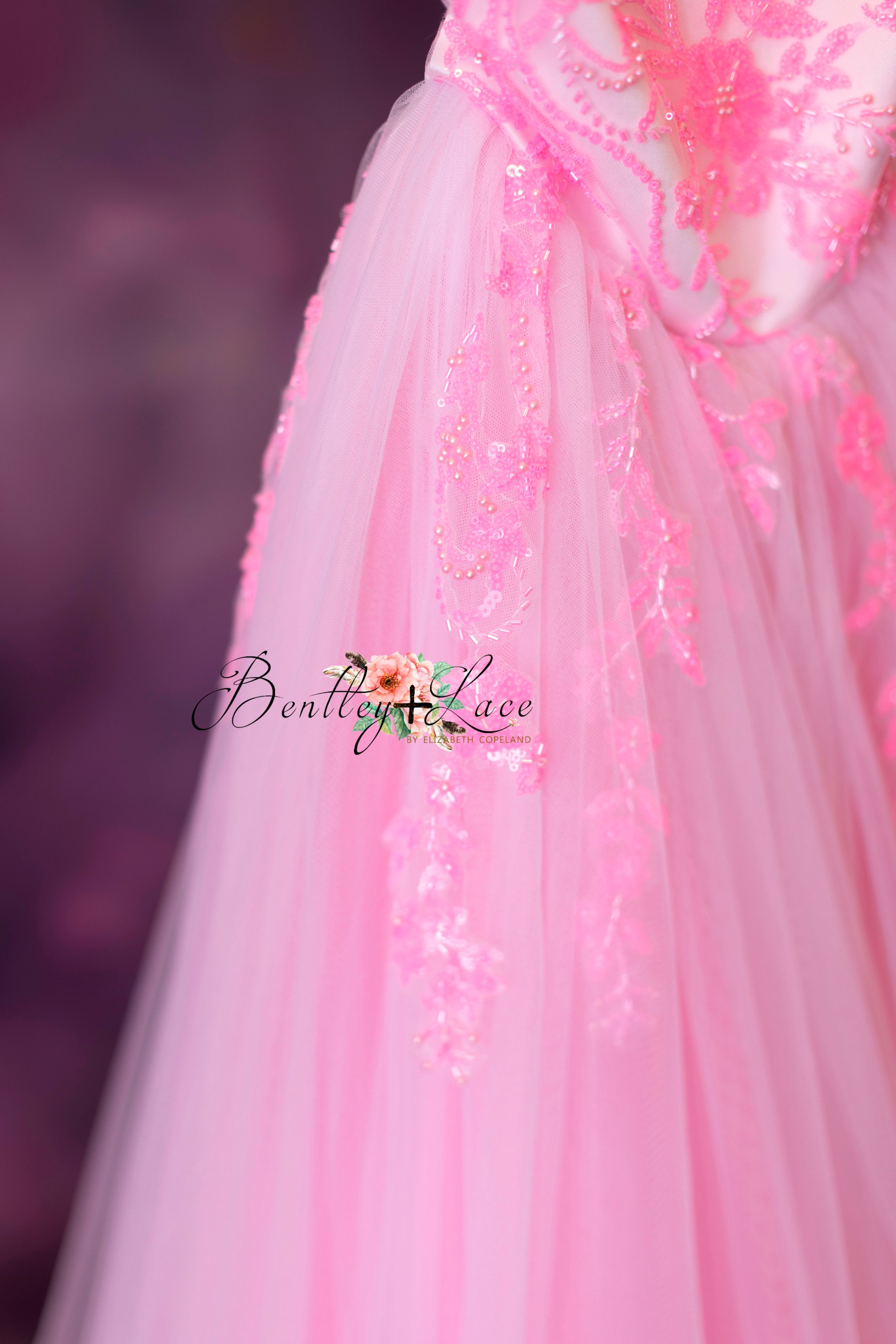 "Pink Dazzle" - Tulle Floor Length ( 8 Year - 9 Year)