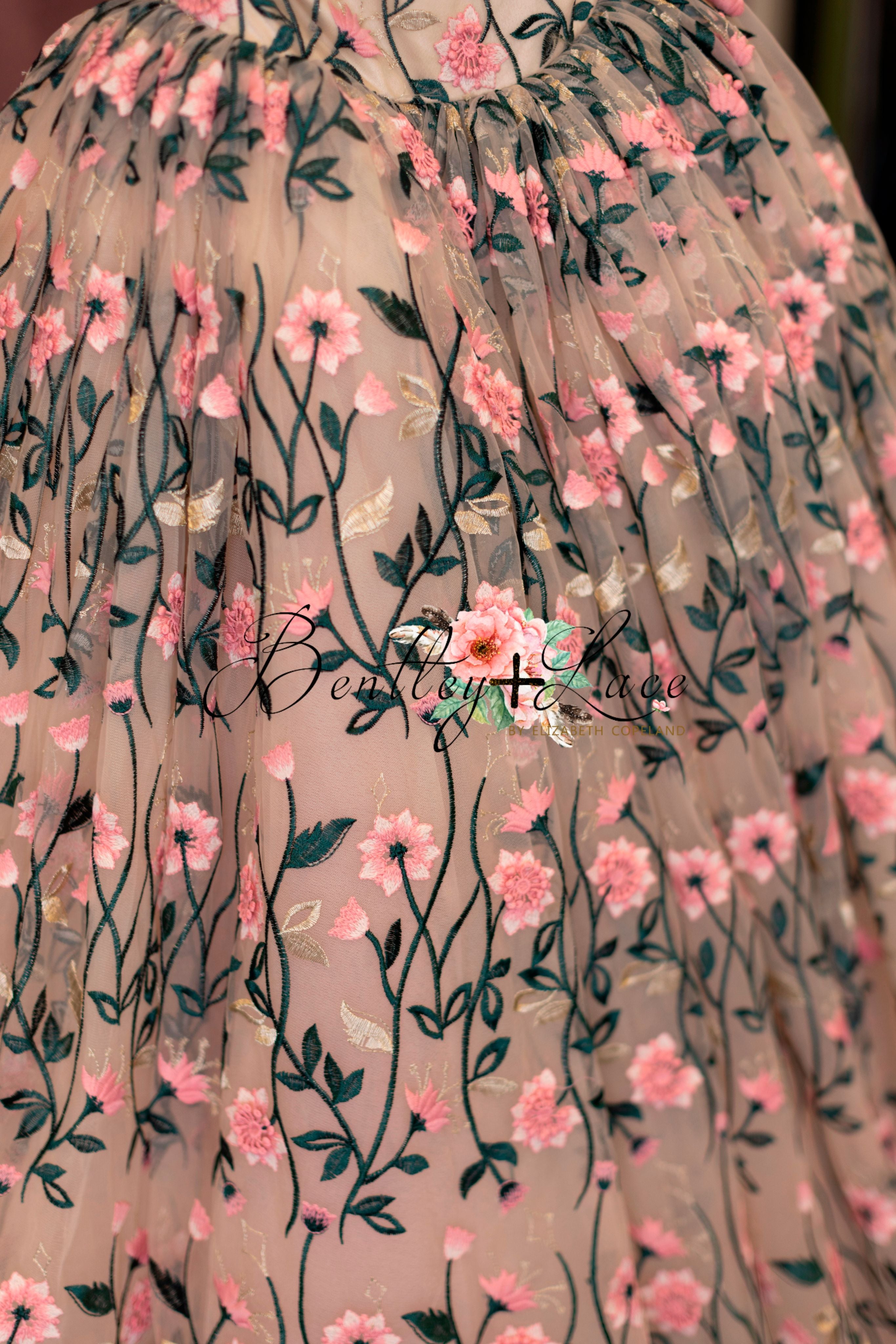 "Dance of the blooms" - Floor Length ( 5 Year - Petite 6 Year)