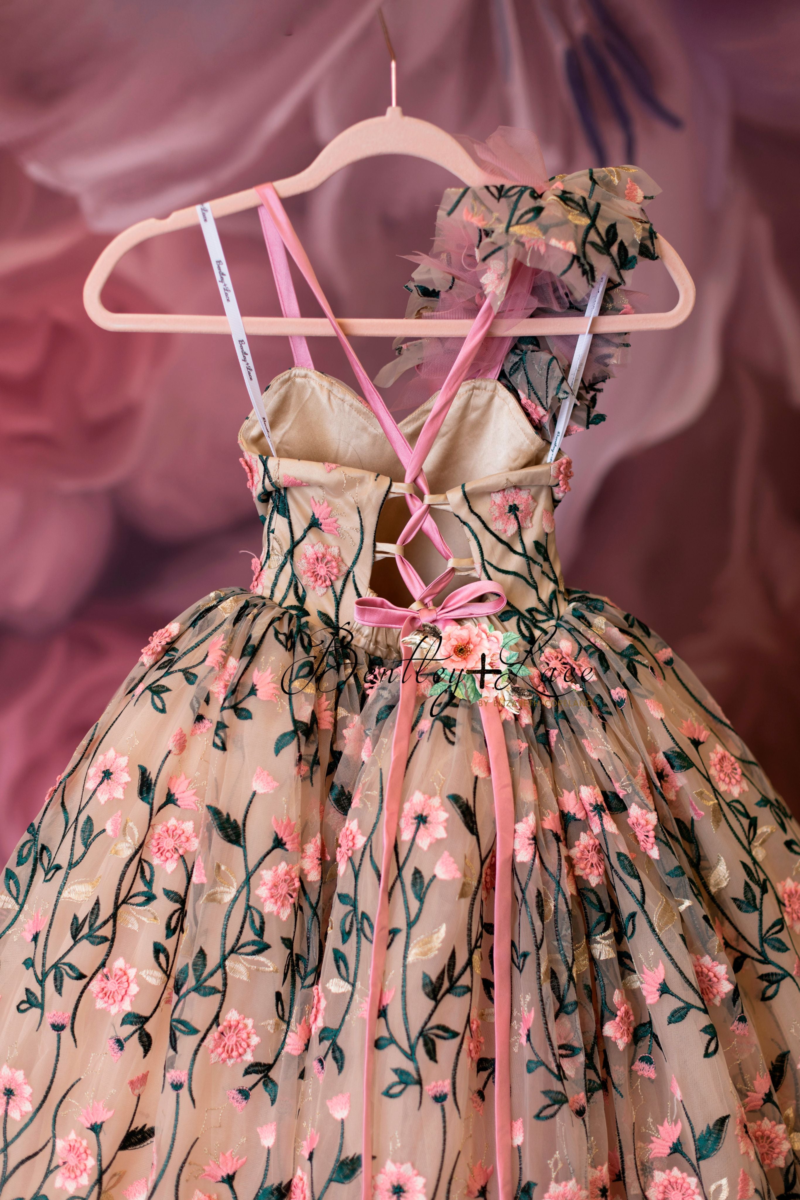 "Dance of the blooms" - Floor Length ( 5 Year - Petite 6 Year)