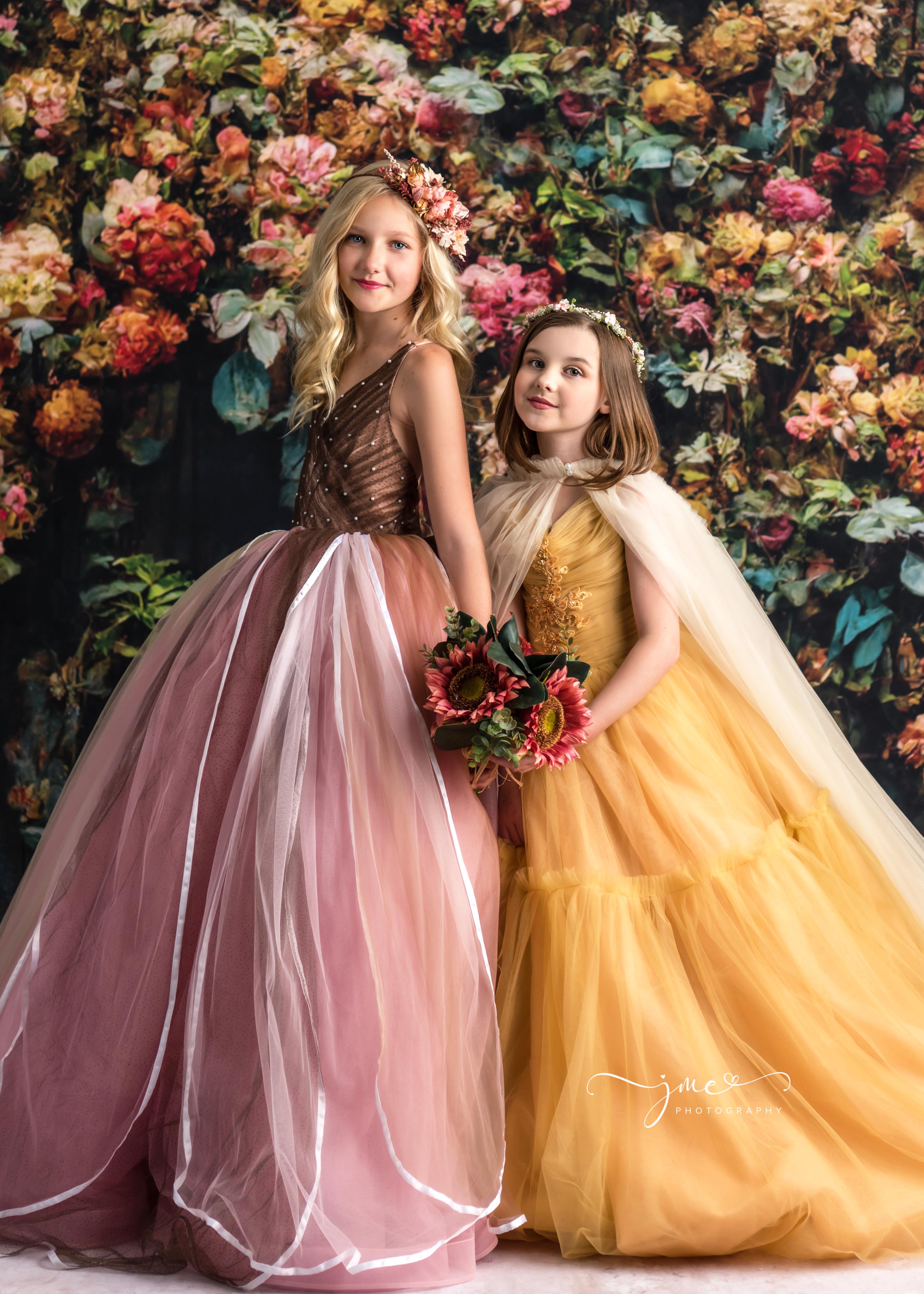 "Frenchie" - Golden Hour Floor Length ( 7 Year - Petite 9 Year)