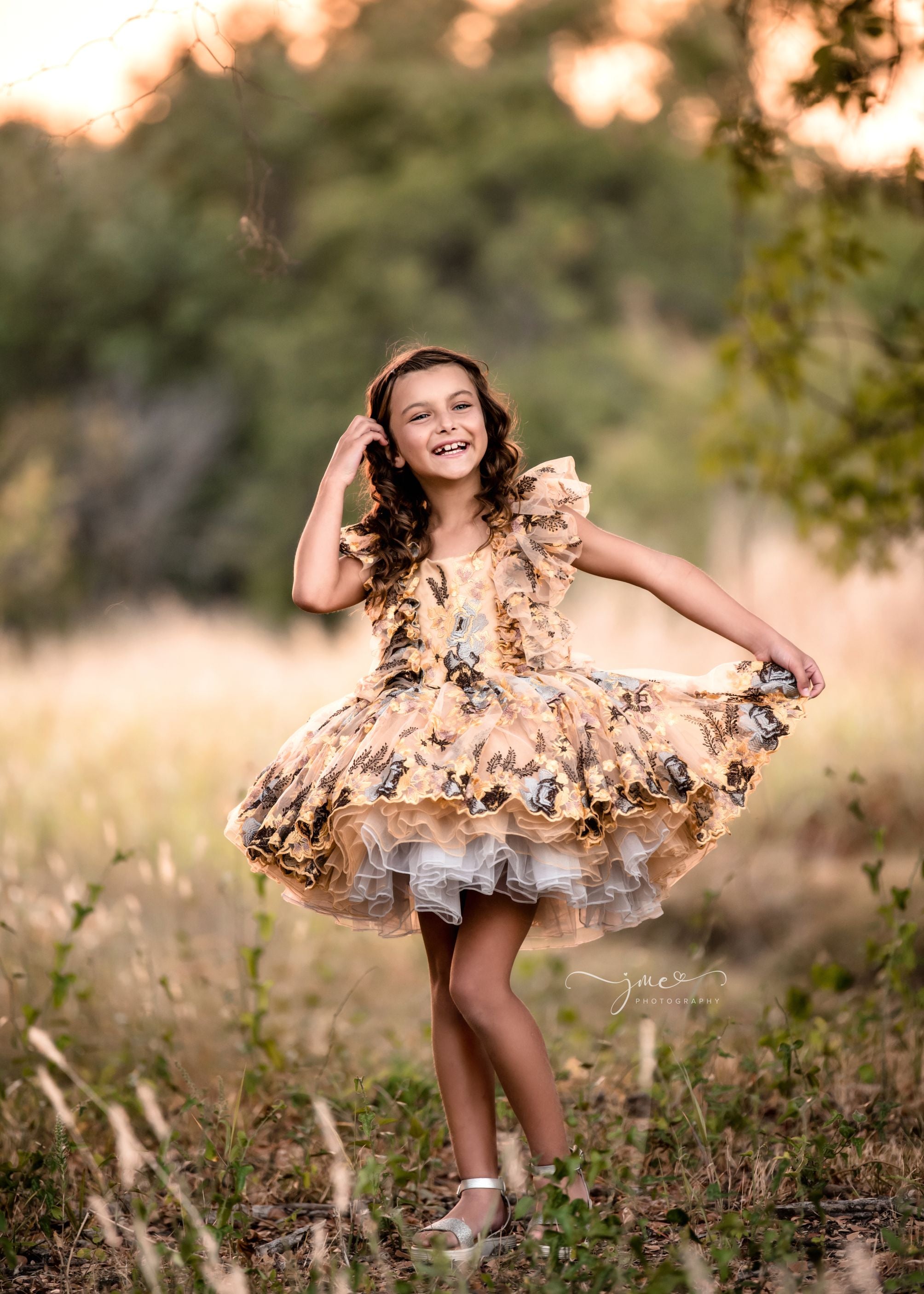 "Thistle" Petal Length Dress ( 5 Year - Petite 6 Year)