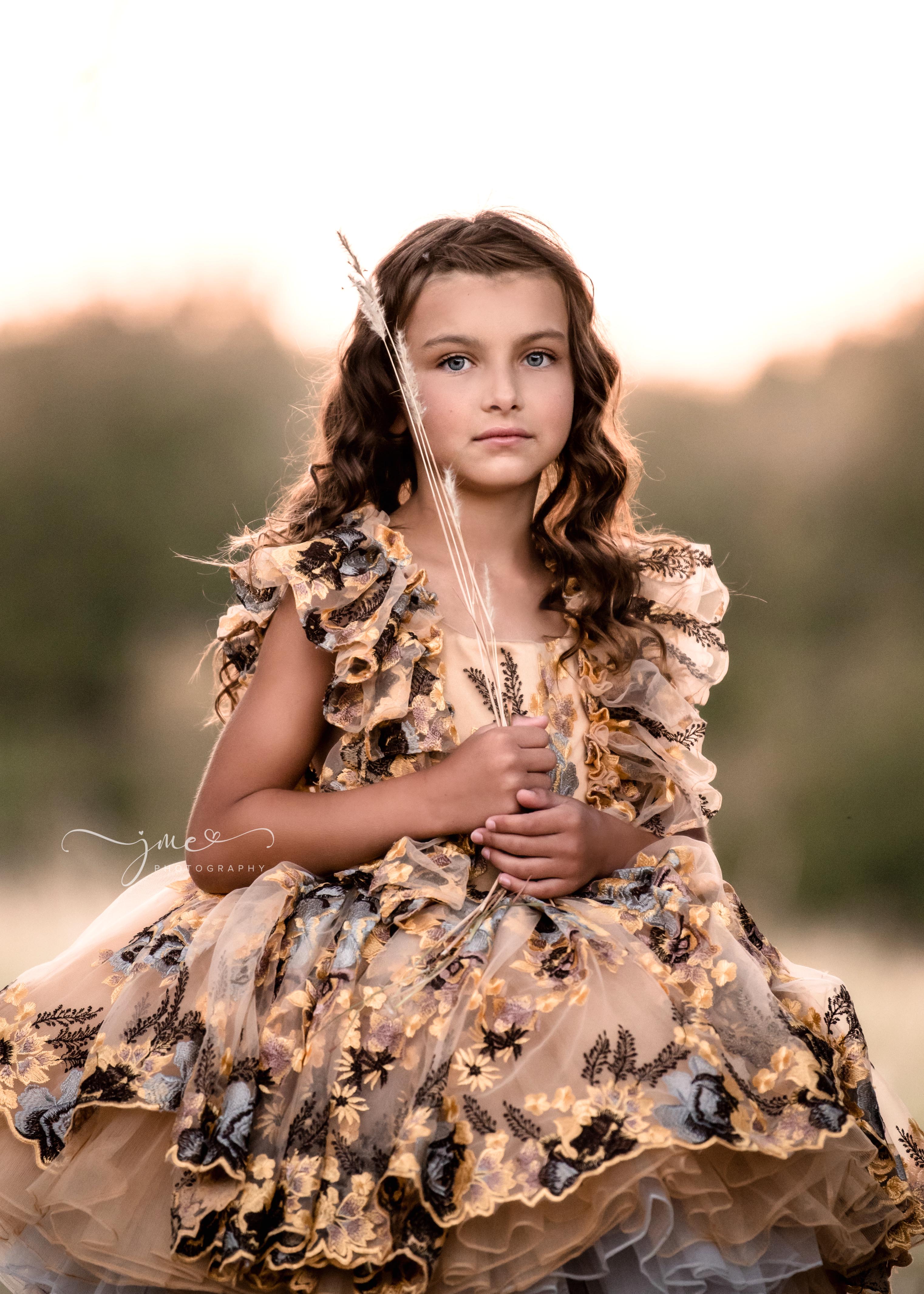 "Thistle" Petal Length Dress ( 5 Year - Petite 6 Year)